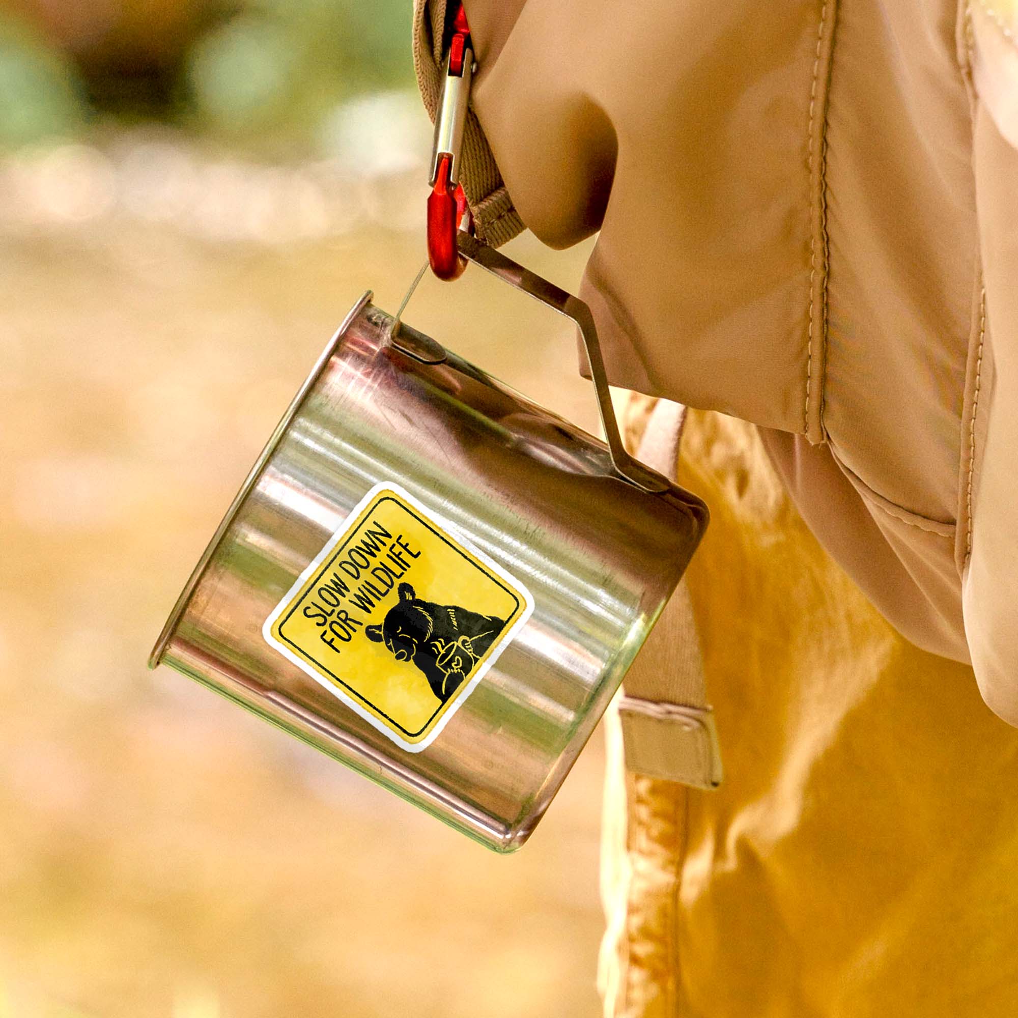 Outdoorsy camping stickers in use, from Navy Peony's non-destination Travel Lifestyle line