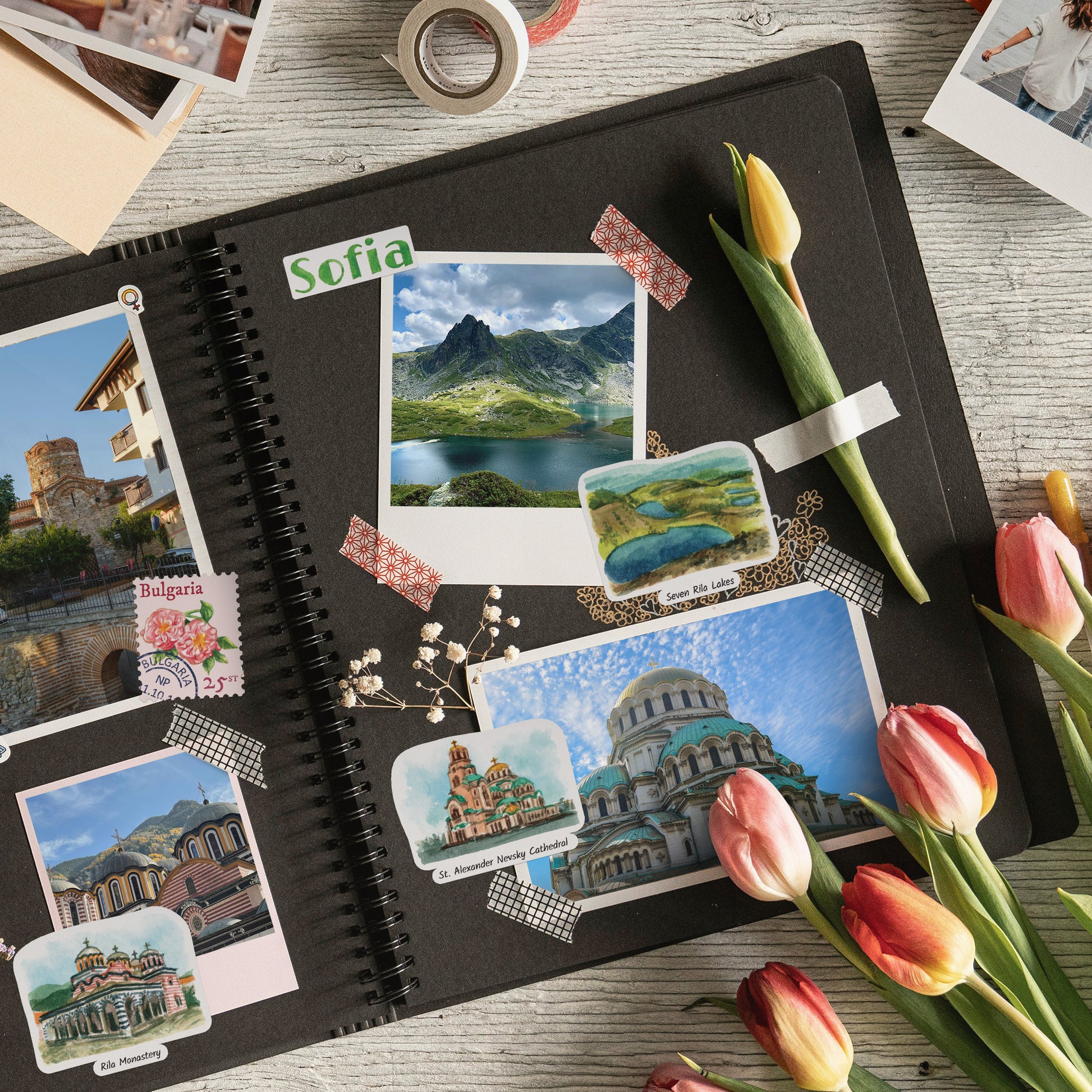 Beguiling Bulgaria Travel Stickers (28pcs)