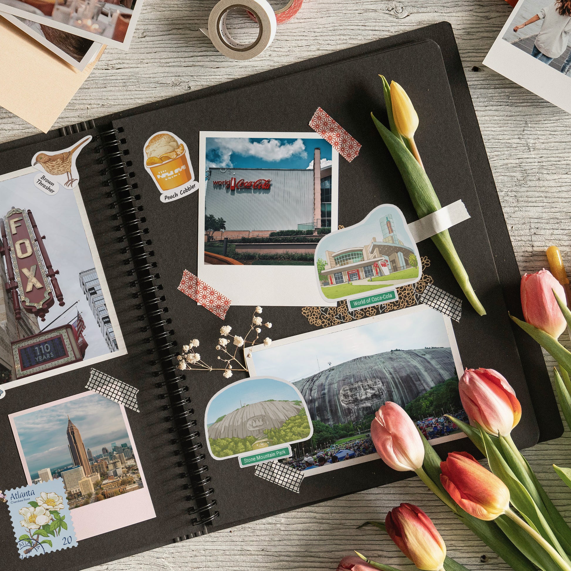 Awakening Atlanta Travel Stickers (28pcs)