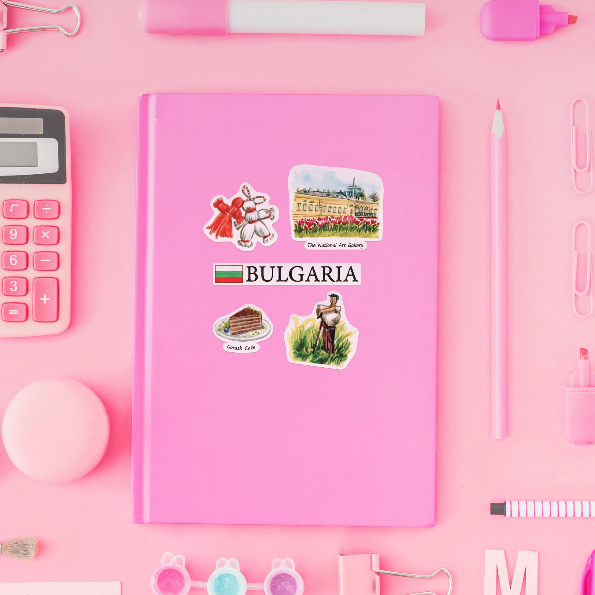 Beguiling Bulgaria Travel Stickers (28pcs)