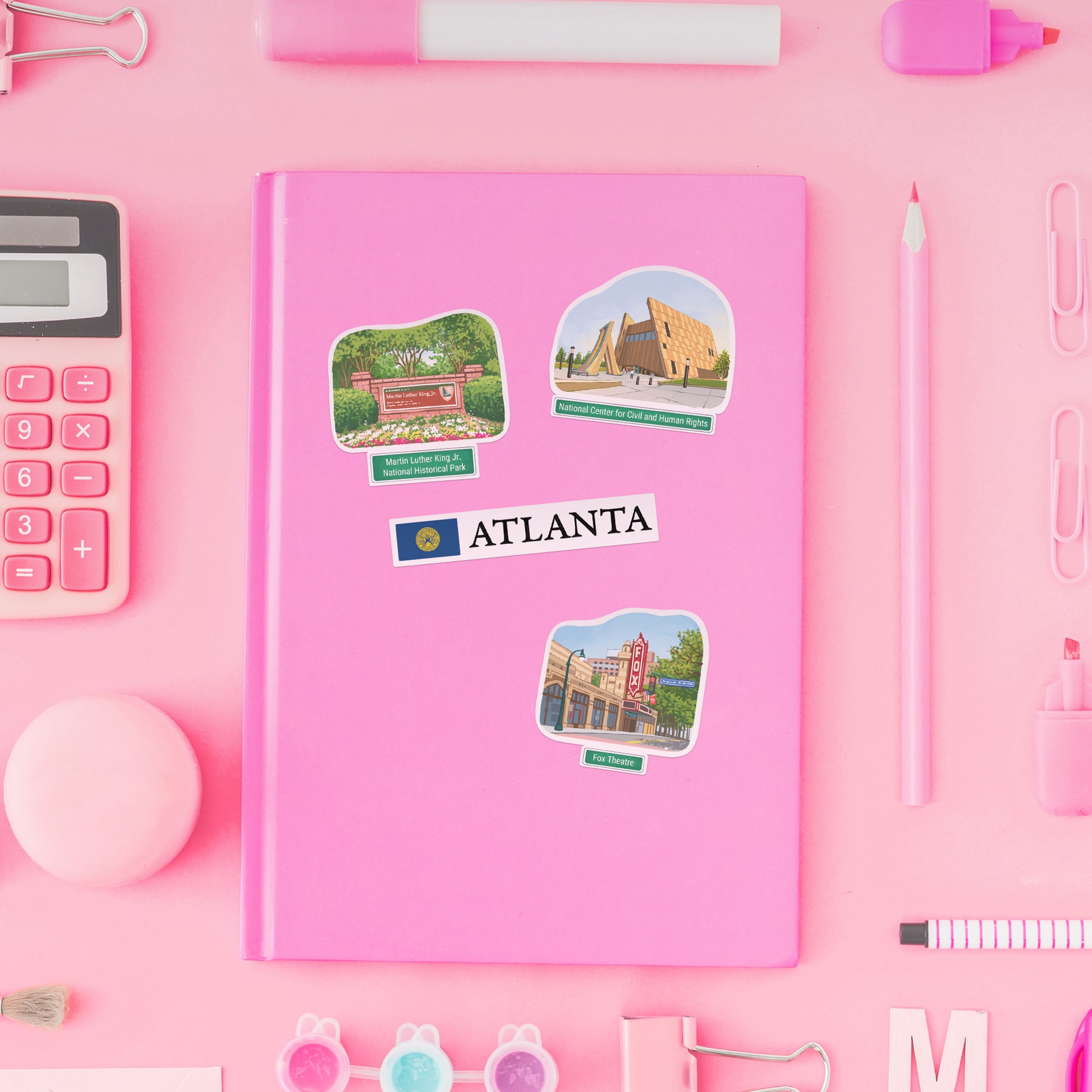 Awakening Atlanta Travel Stickers (28pcs)