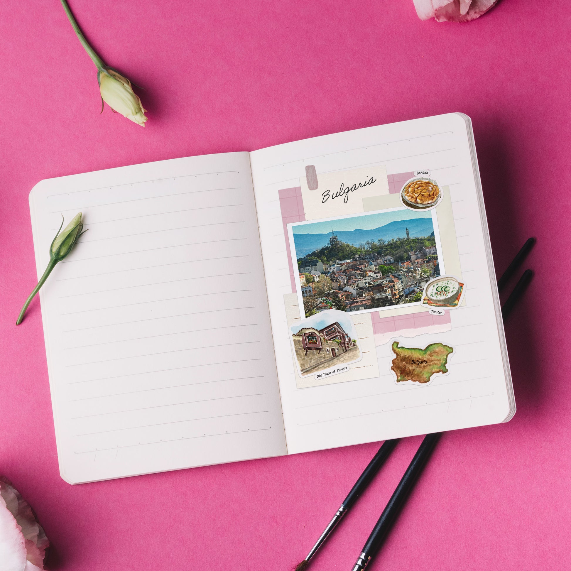 Beguiling Bulgaria Travel Stickers (28pcs)