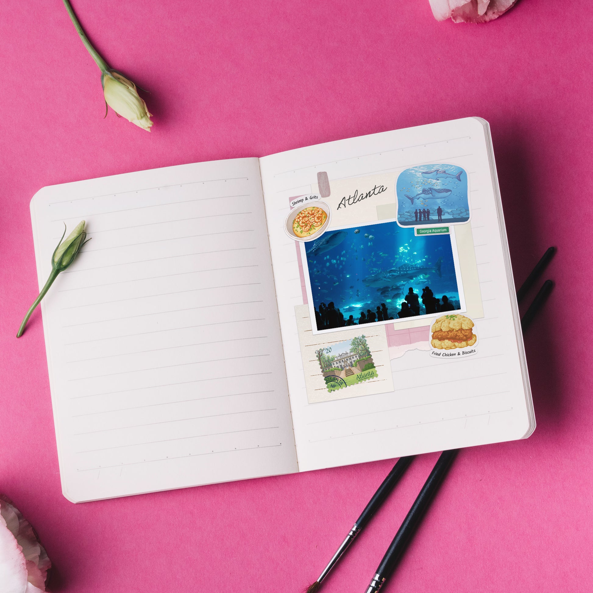 Awakening Atlanta Travel Stickers (28pcs)