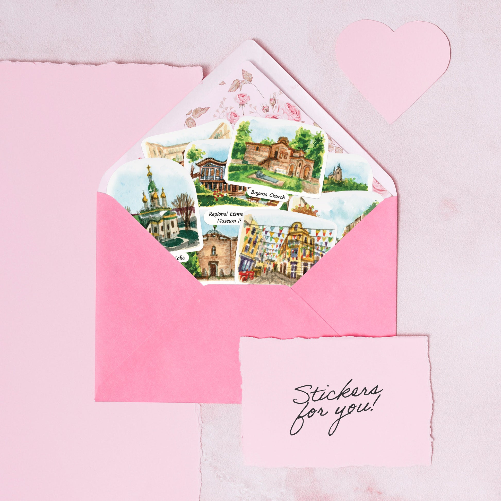 Beguiling Bulgaria Travel Stickers (28pcs)