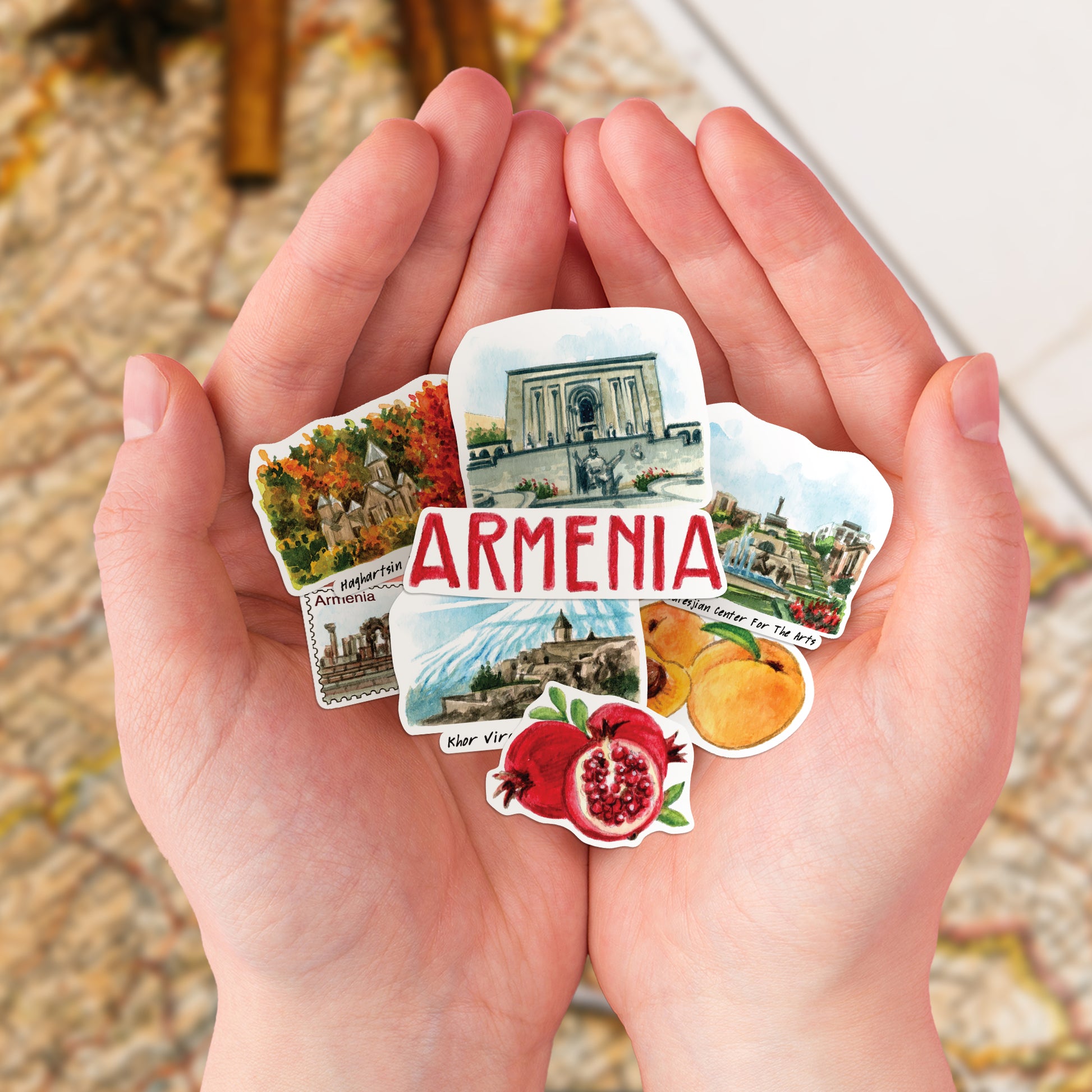 Spiritual Armenia Travel Stickers (28pcs)