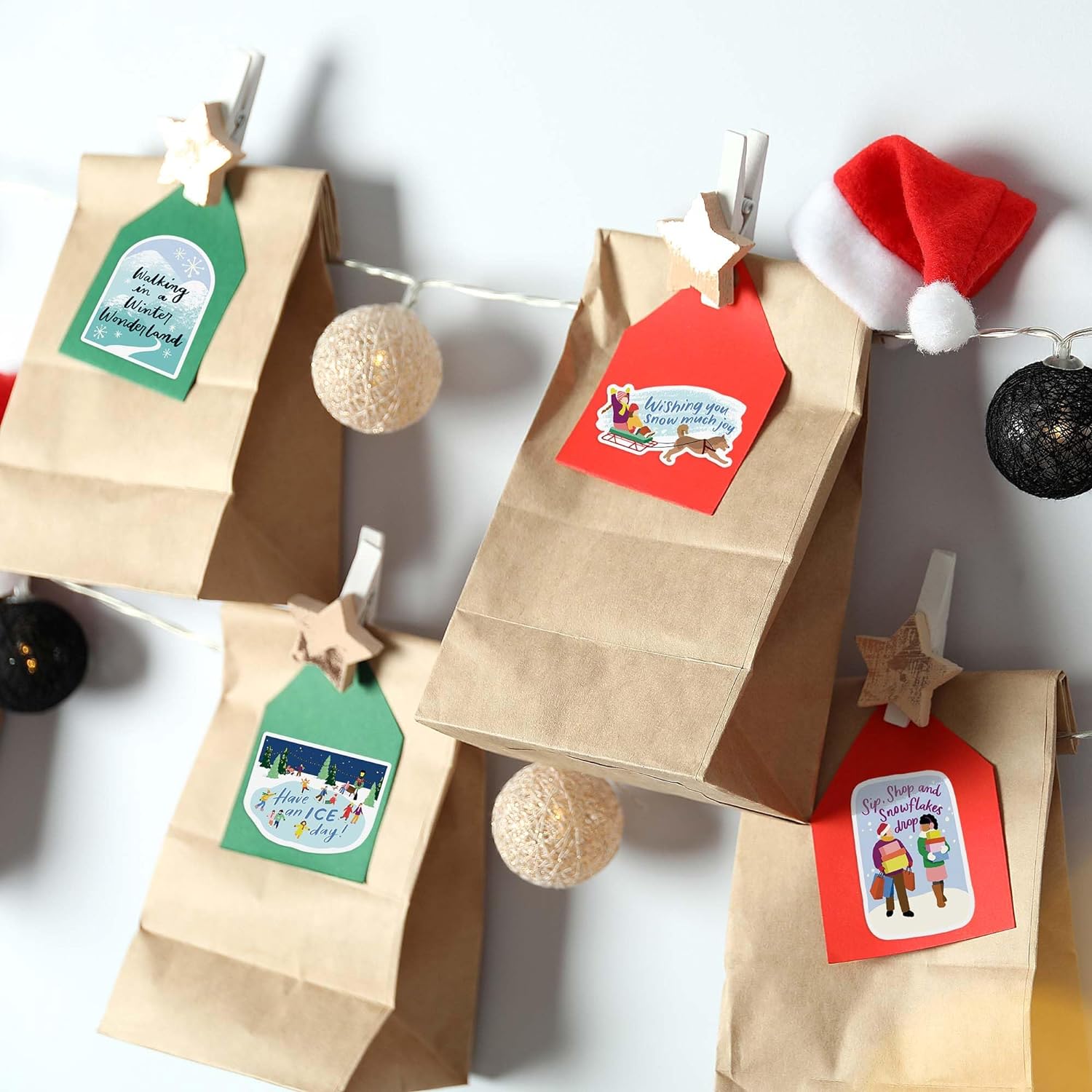 Magical Christmas Village Stickers (25pcs)