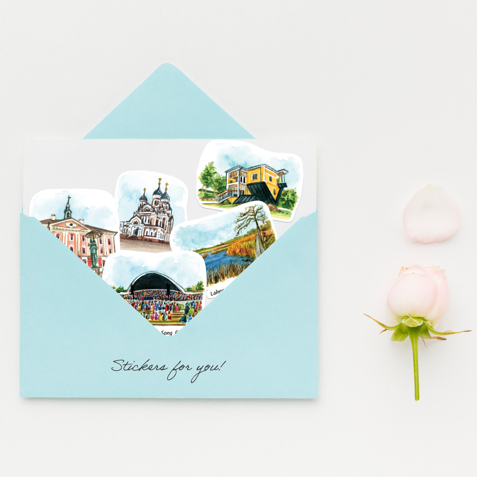 Enchanting Estonia Travel Stickers (28pcs)
