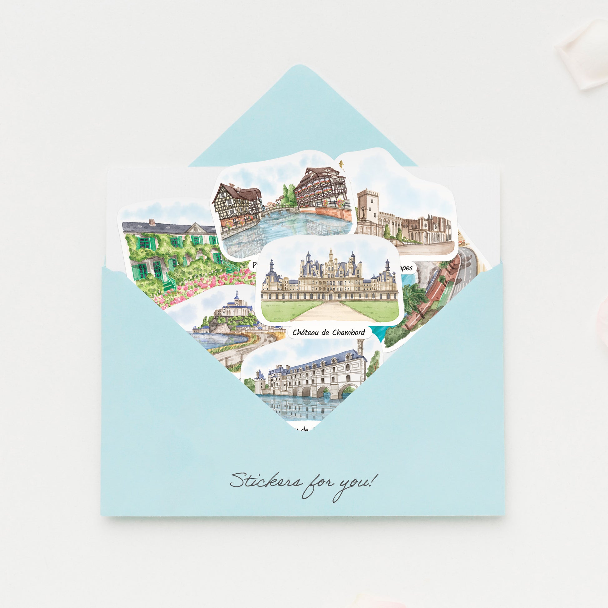 Fabled France Travel Stickers (28pcs)