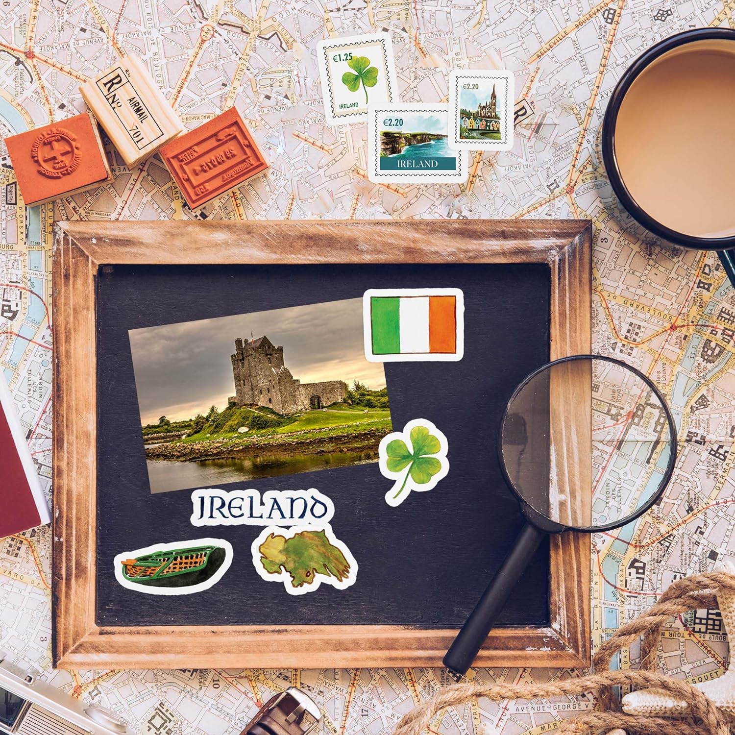 Emerald Ireland Travel Stickers (34pcs)