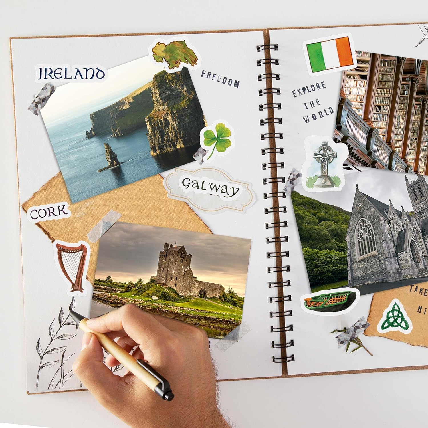 Emerald Ireland Travel Stickers (34pcs)