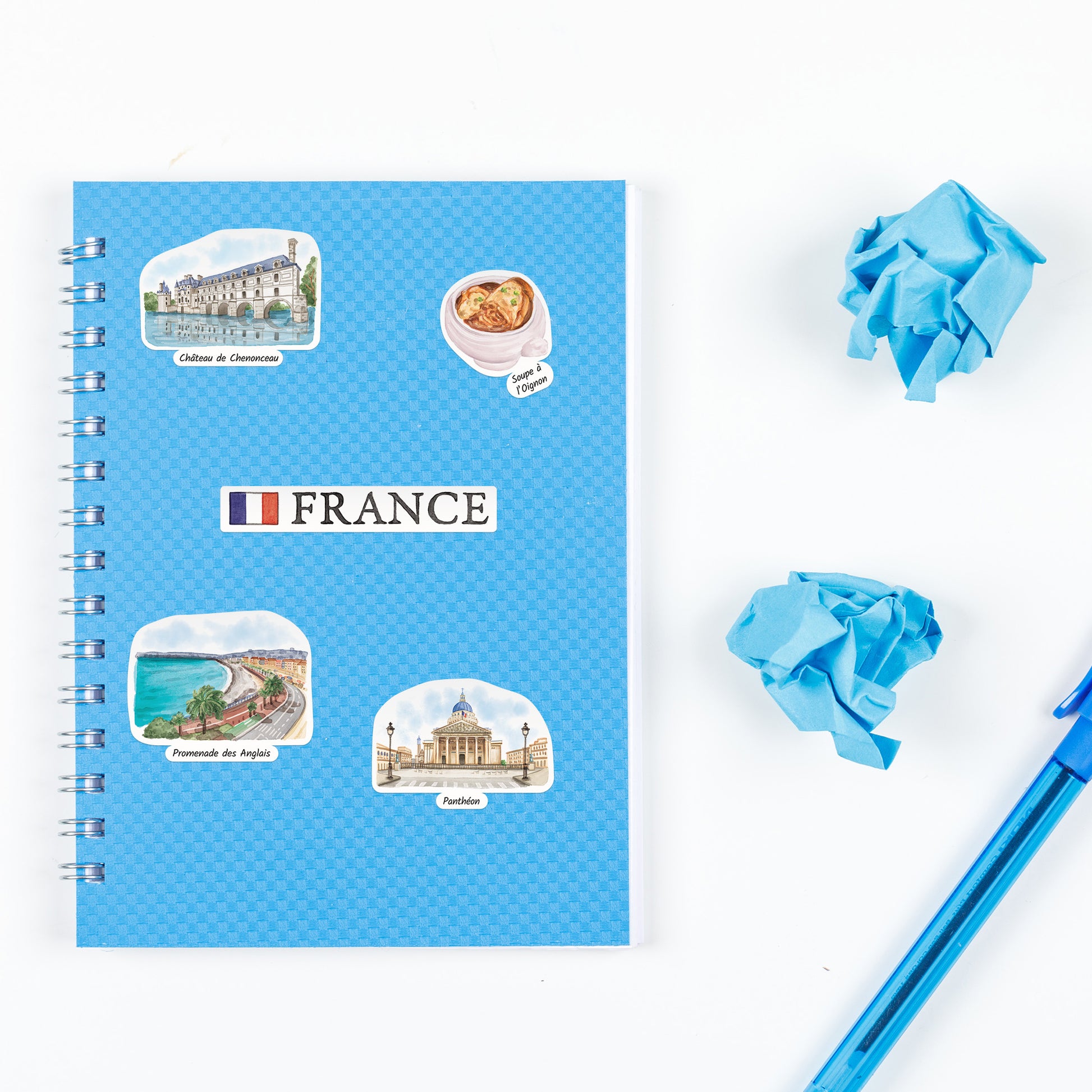 Fabled France Travel Stickers (28pcs)
