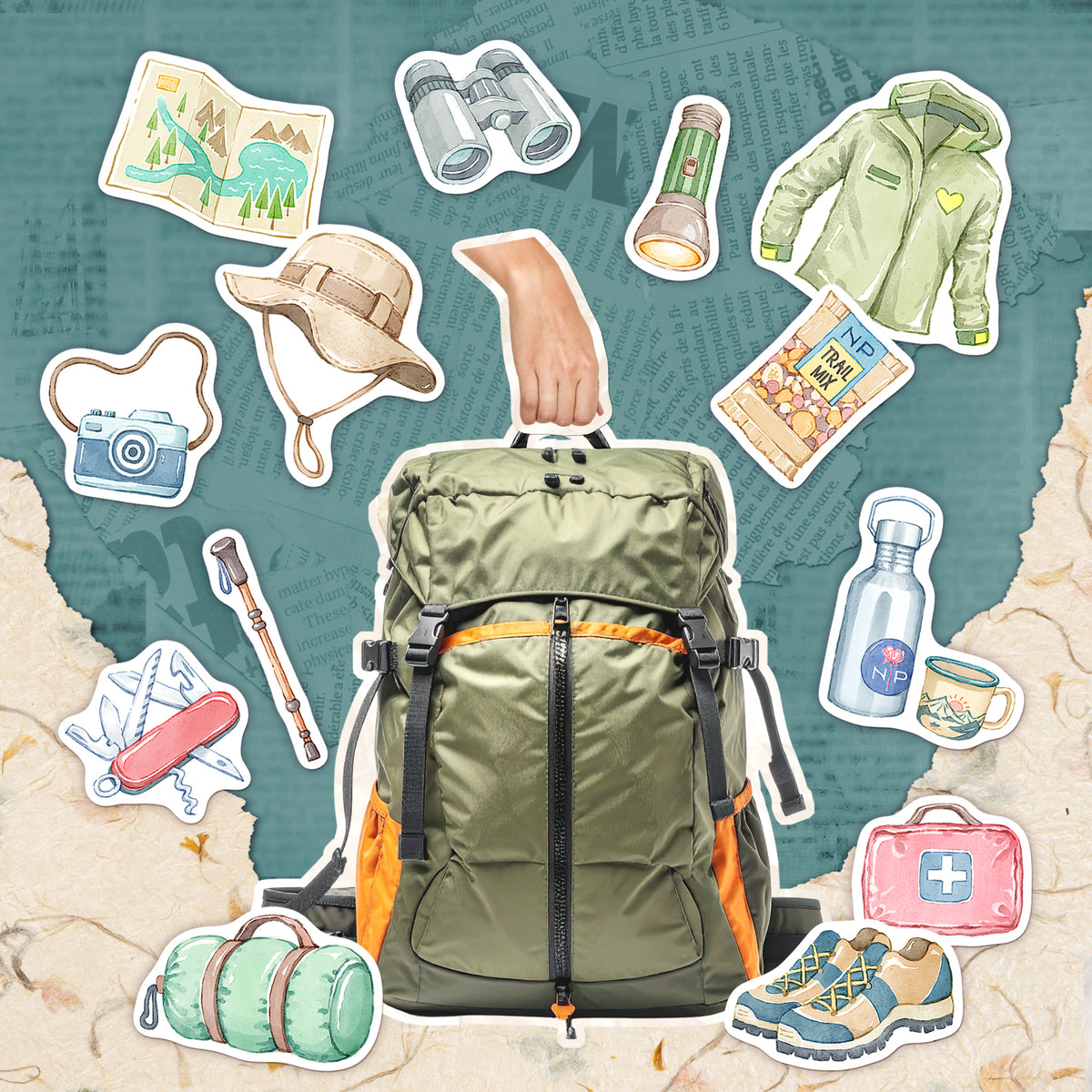 Camping Lifestyle Travel Stickers (90+ pcs)