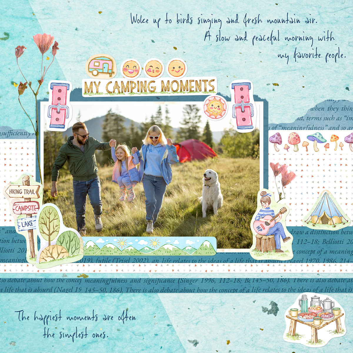 Camping Lifestyle Travel Stickers (90+ pcs)
