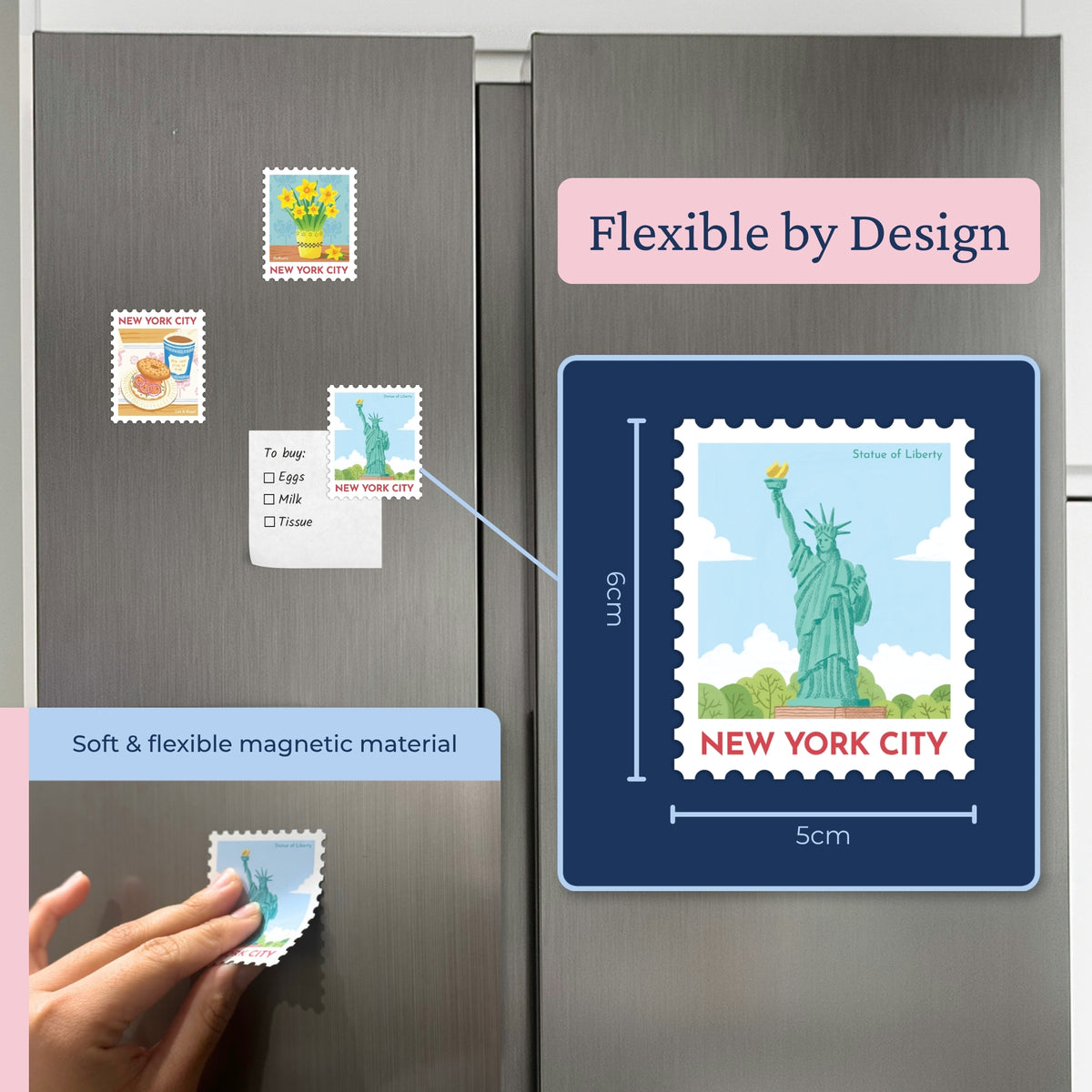 Nostalgic New York City Magnet Set (3pcs)