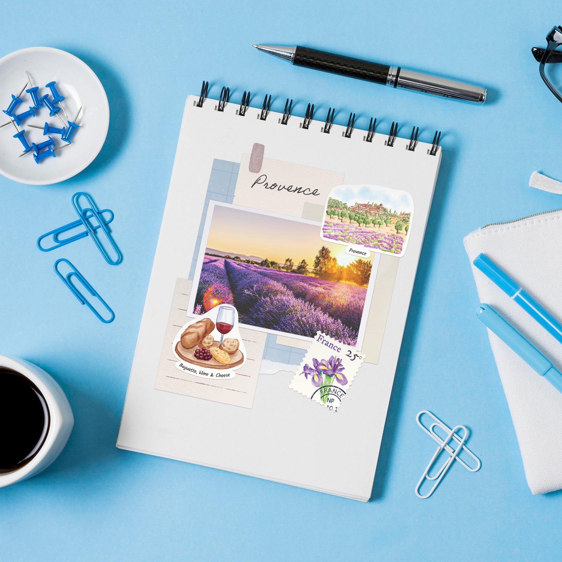 Fabled France Travel Stickers (28pcs)