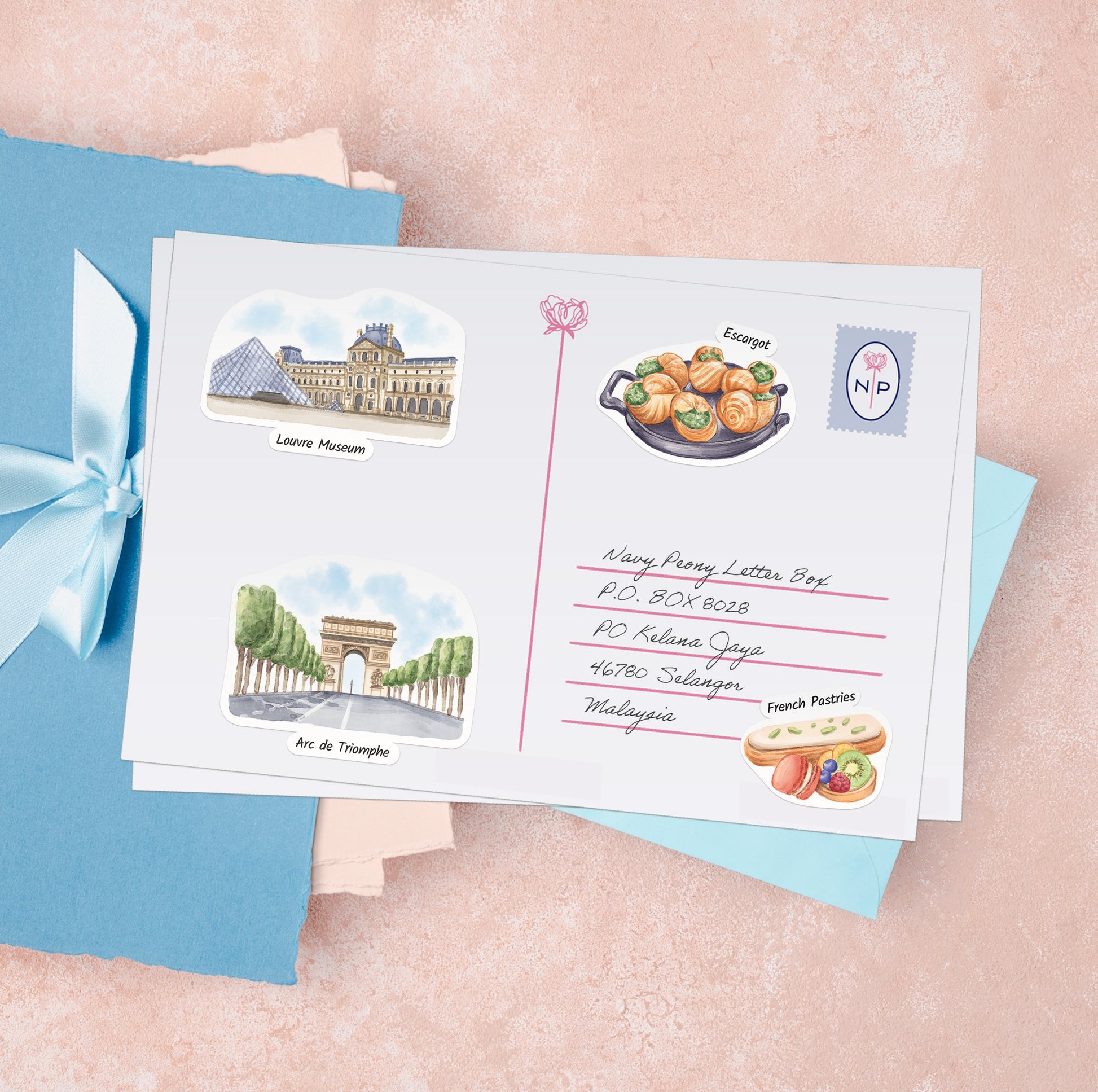 Fabled France Travel Stickers (28pcs)