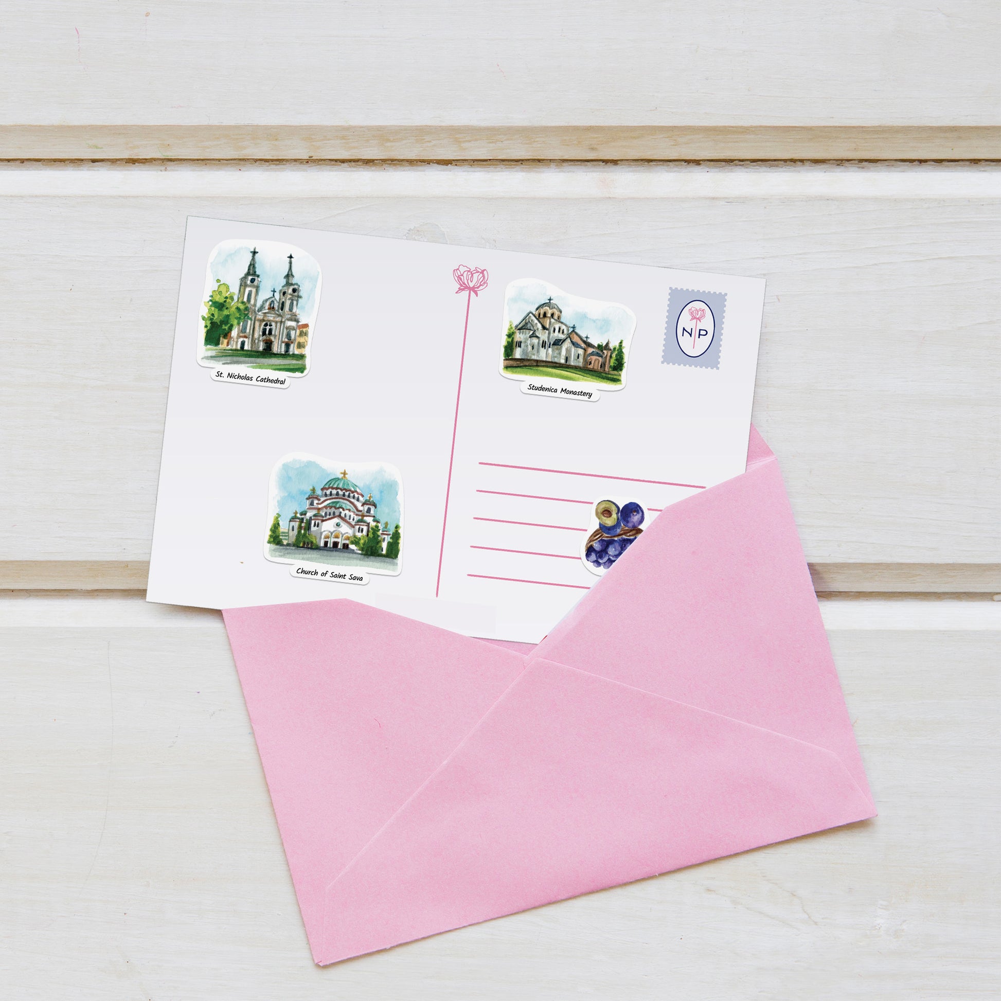 Soulful Serbia Travel Stickers (28pcs)