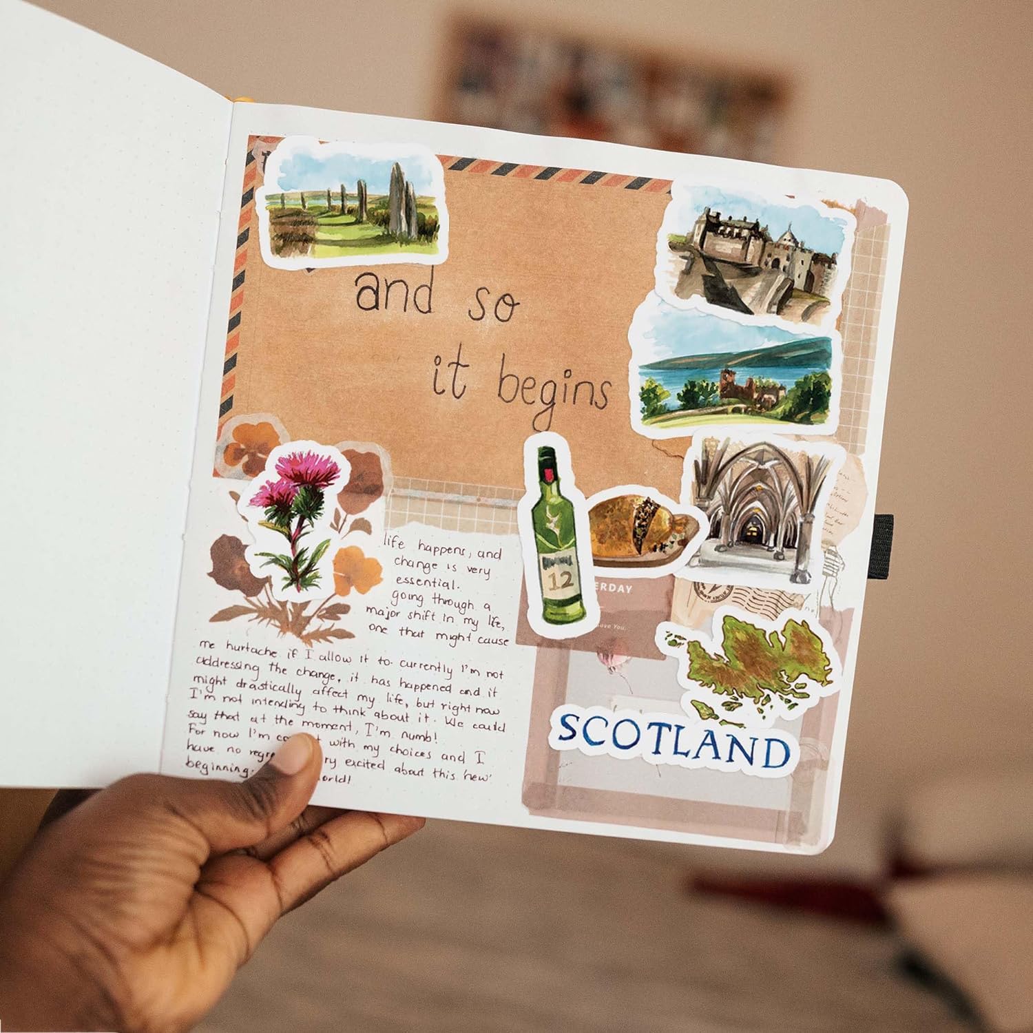 Spectacular Scotland Travel Stickers (31pcs)