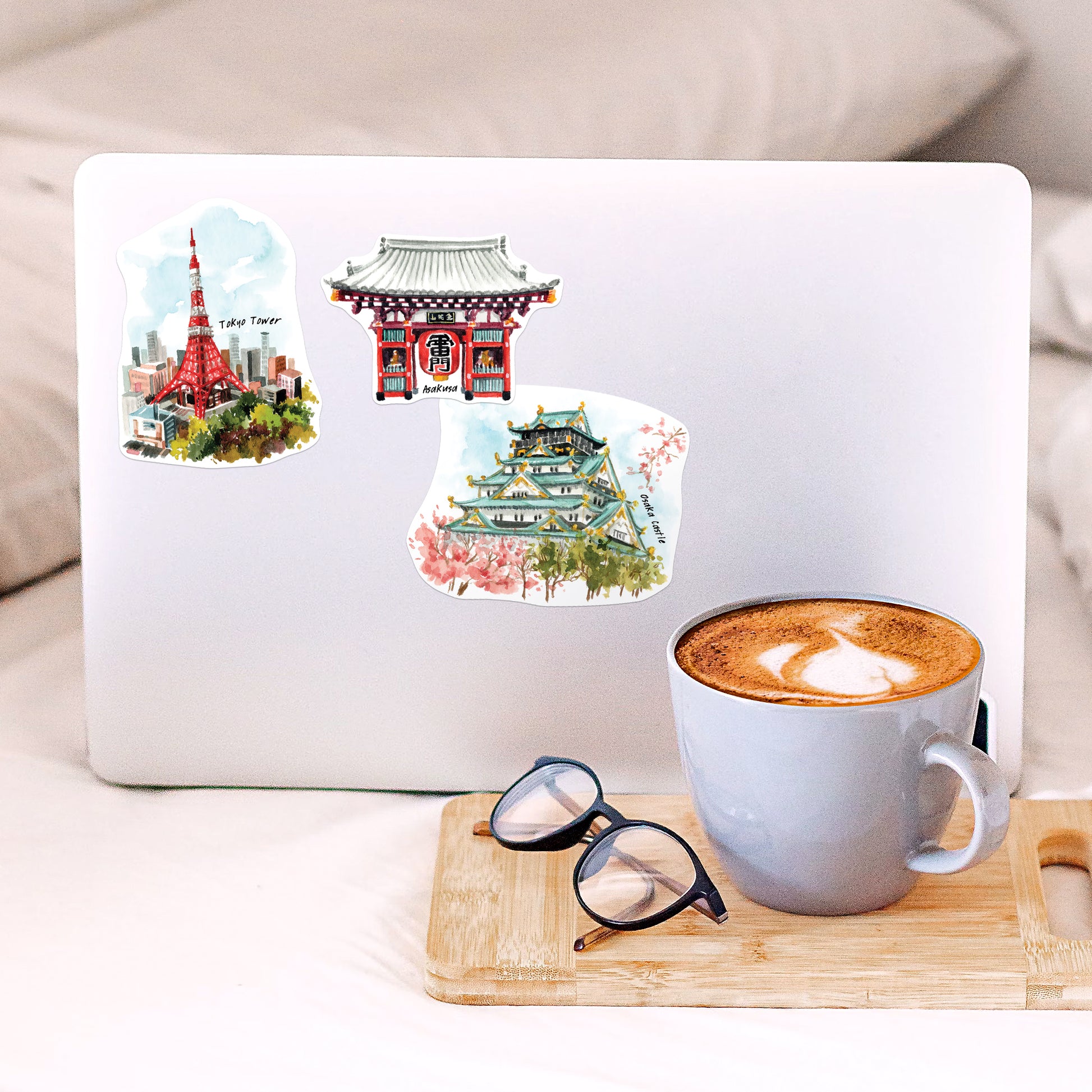 Imperial Japan Large Size Travel Stickers (29pcs)