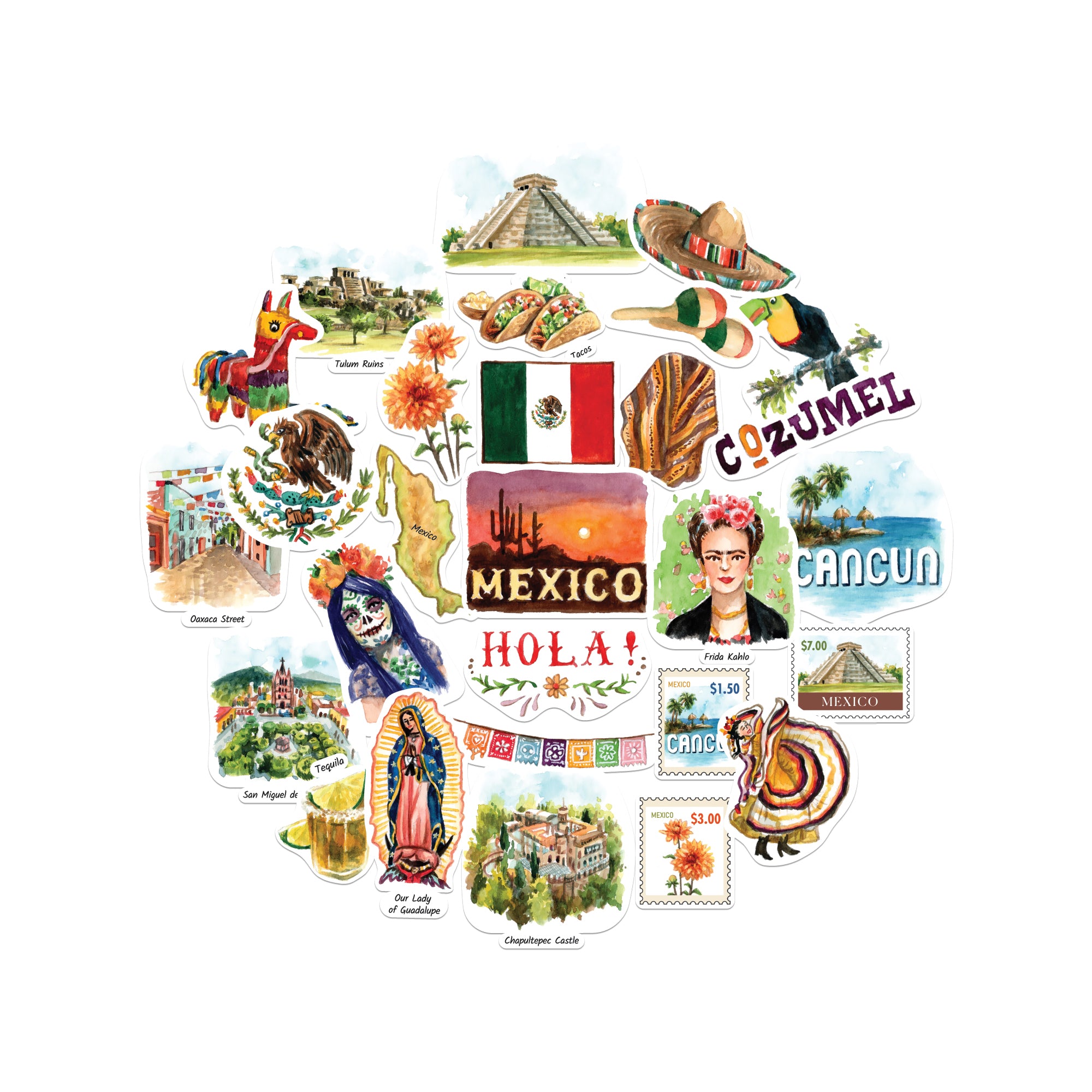 Enchanting Mexico Statement Sticker (27pcs)
