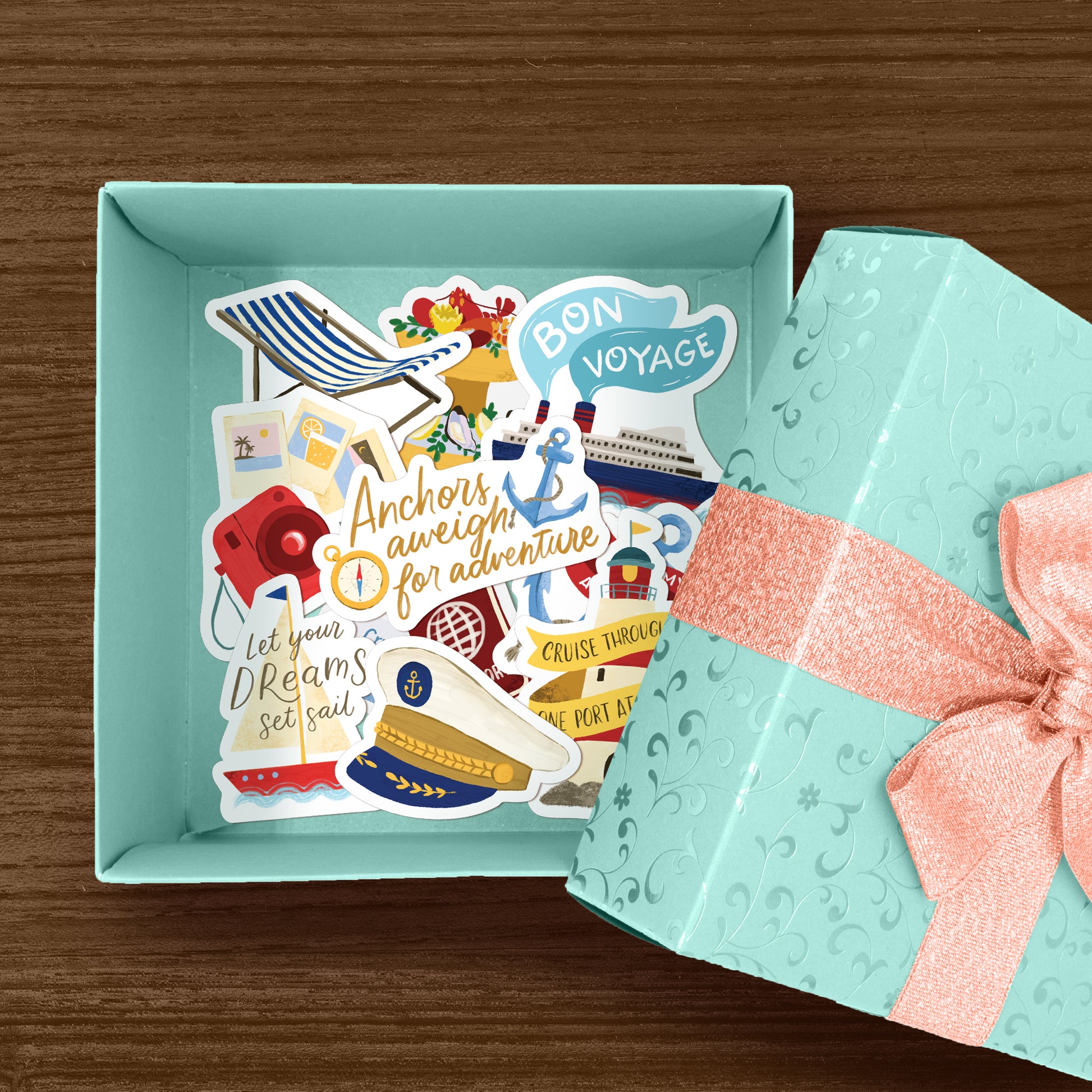Relaxing Cruise Statement Stickers (30pcs)