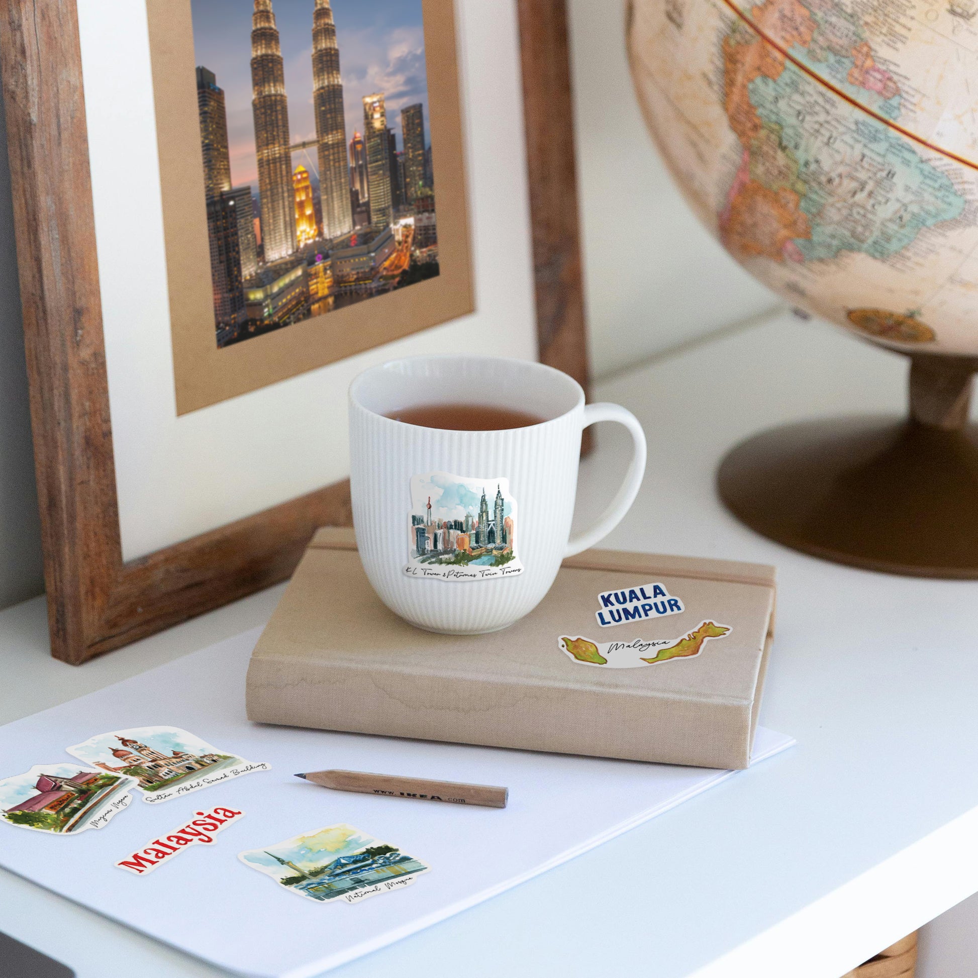 Cultural Malaysia Travel Stickers (32pcs)