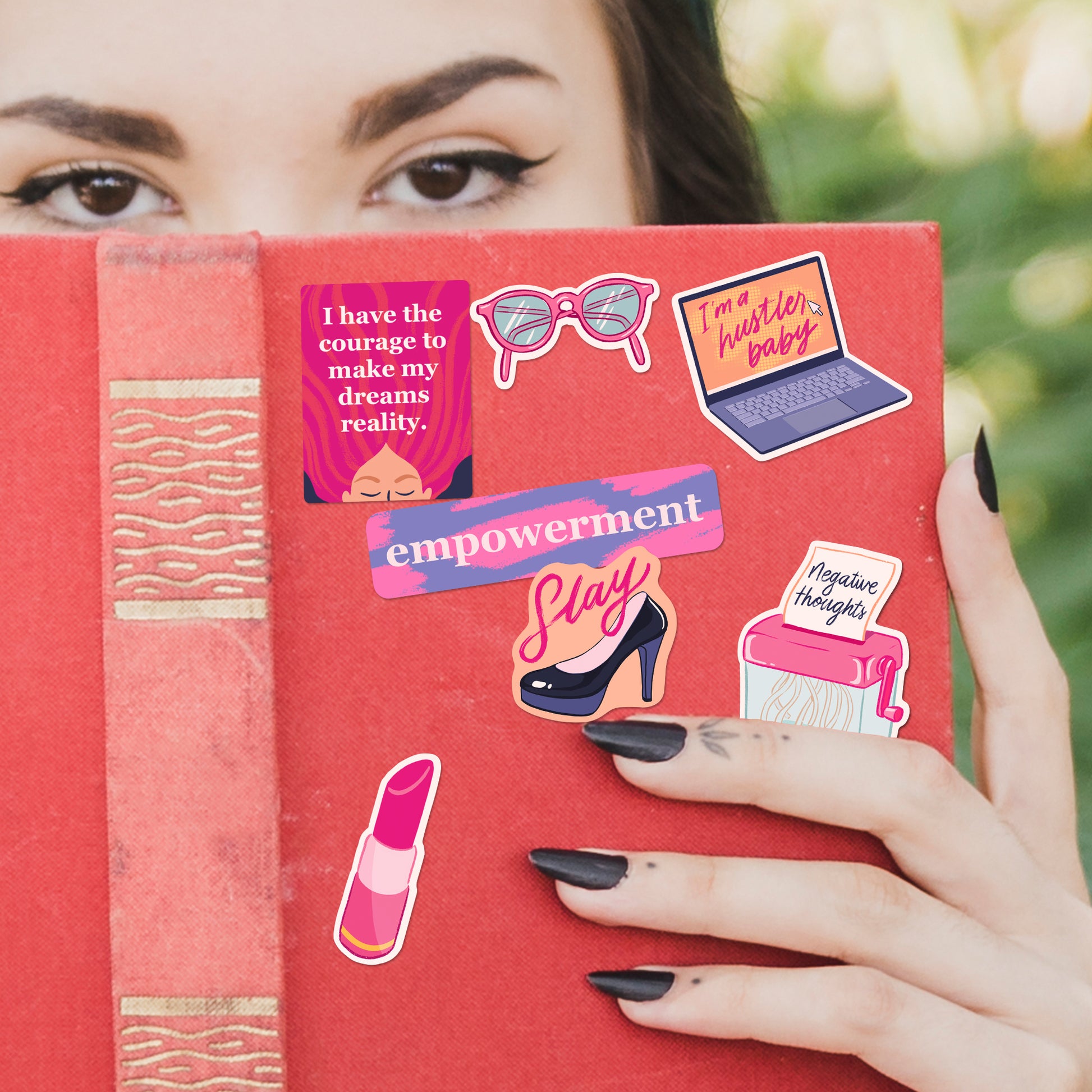 Boss Lady Entrepreneur Vision Board Stickers (35pcs)