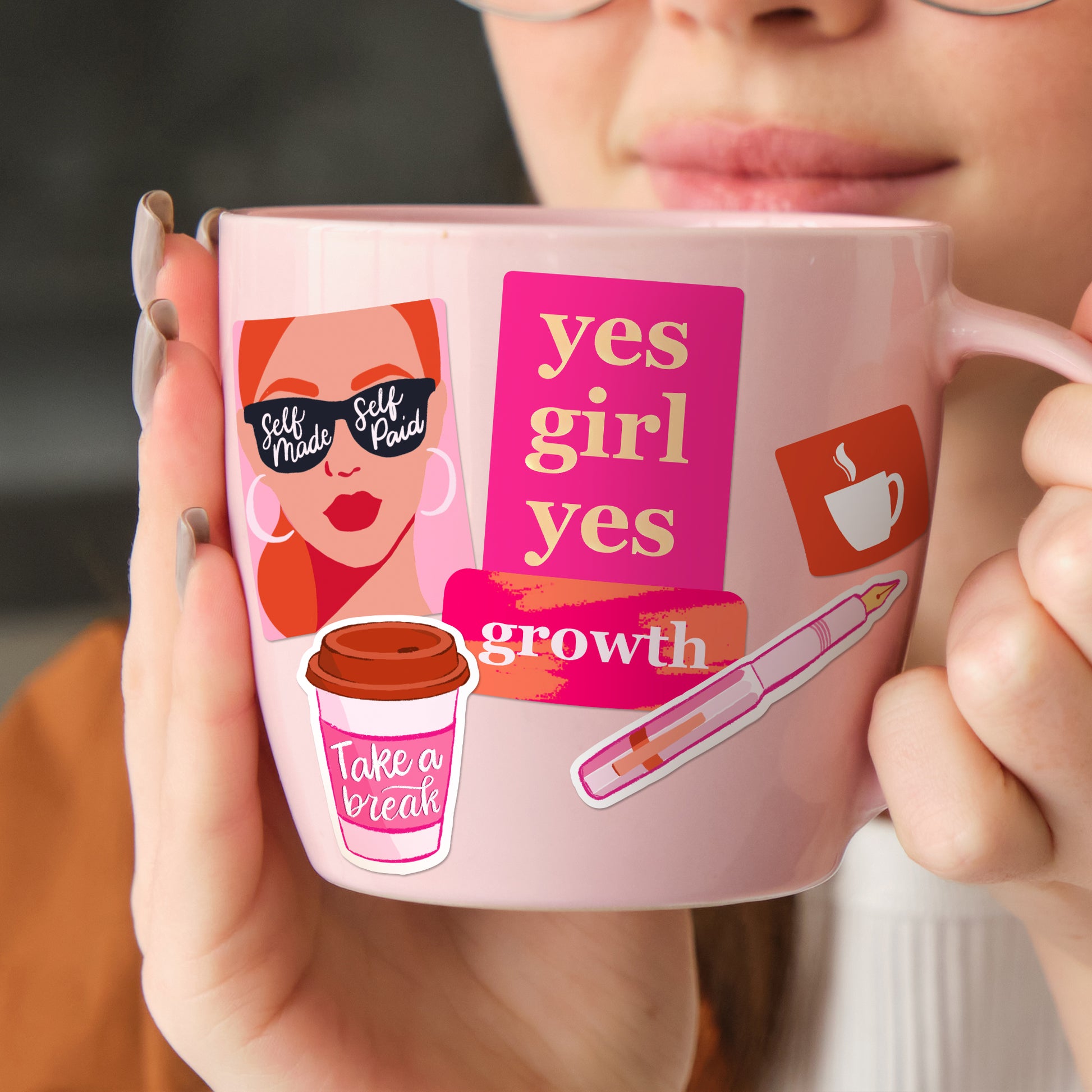 Boss Lady Entrepreneur Vision Board Stickers (35pcs)