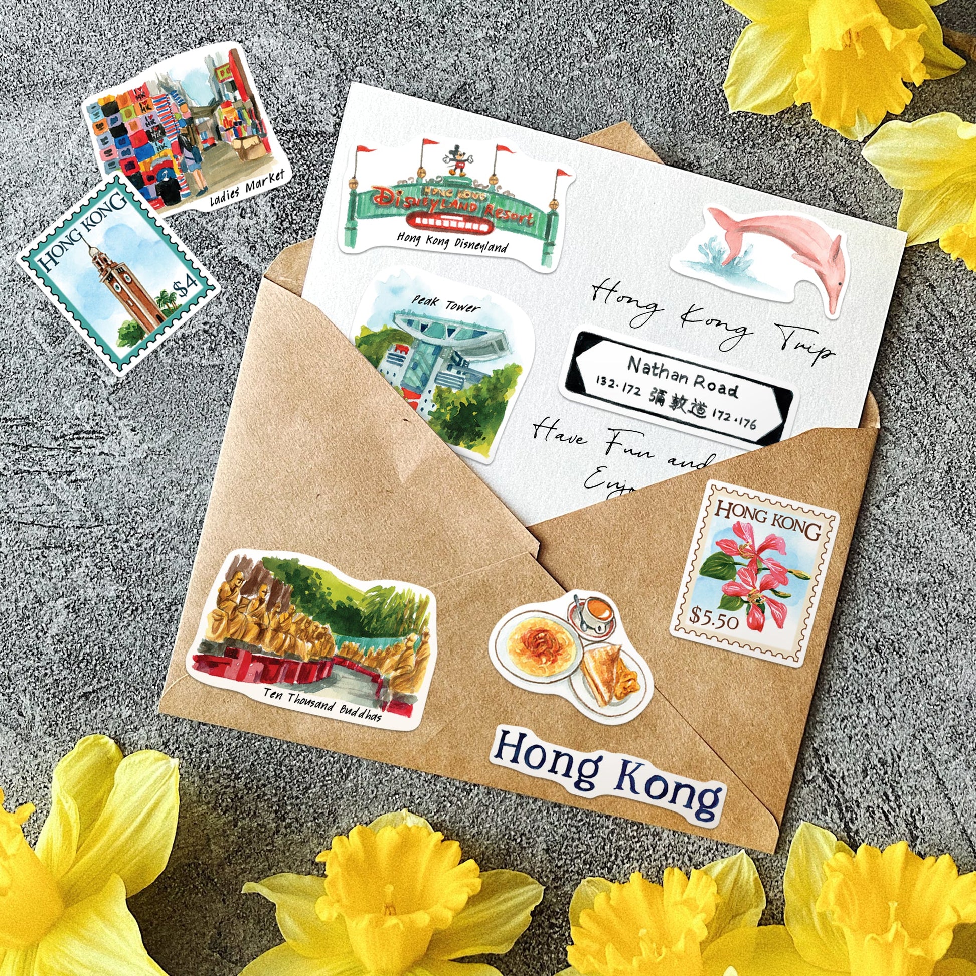 Cosmopolitan Hong Kong Travel Stickers (28pcs)