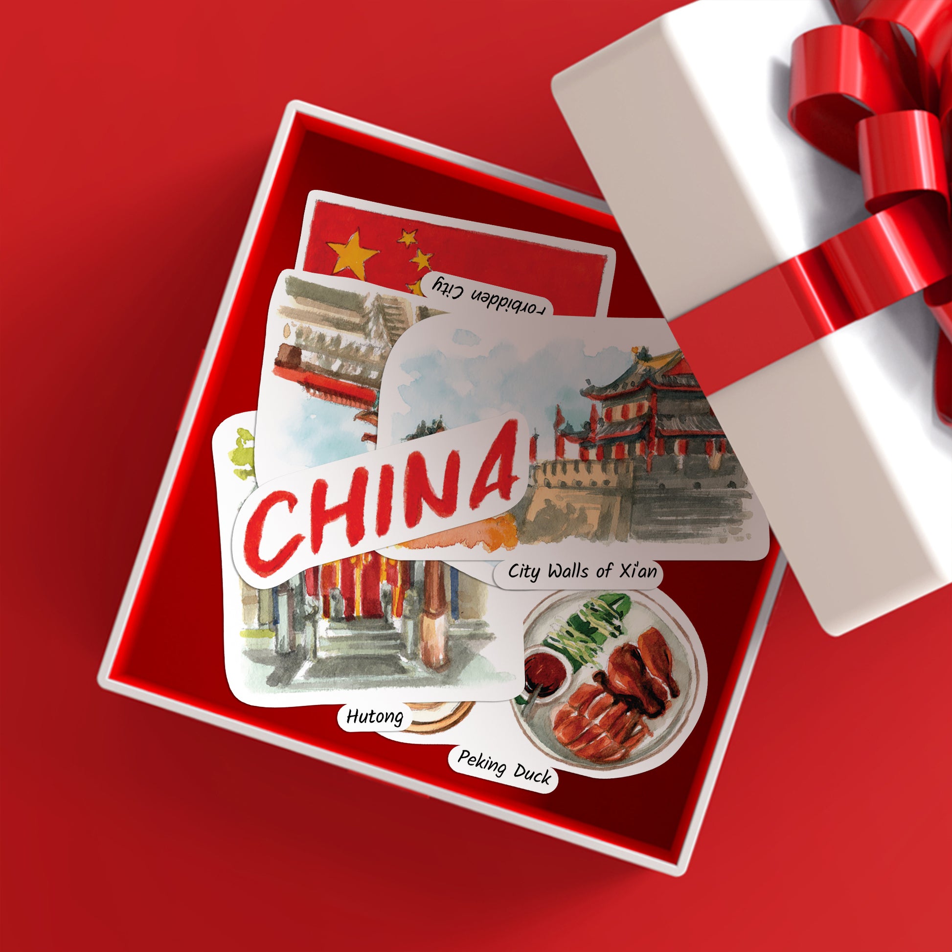Ancient China Statement Stickers (28pcs)
