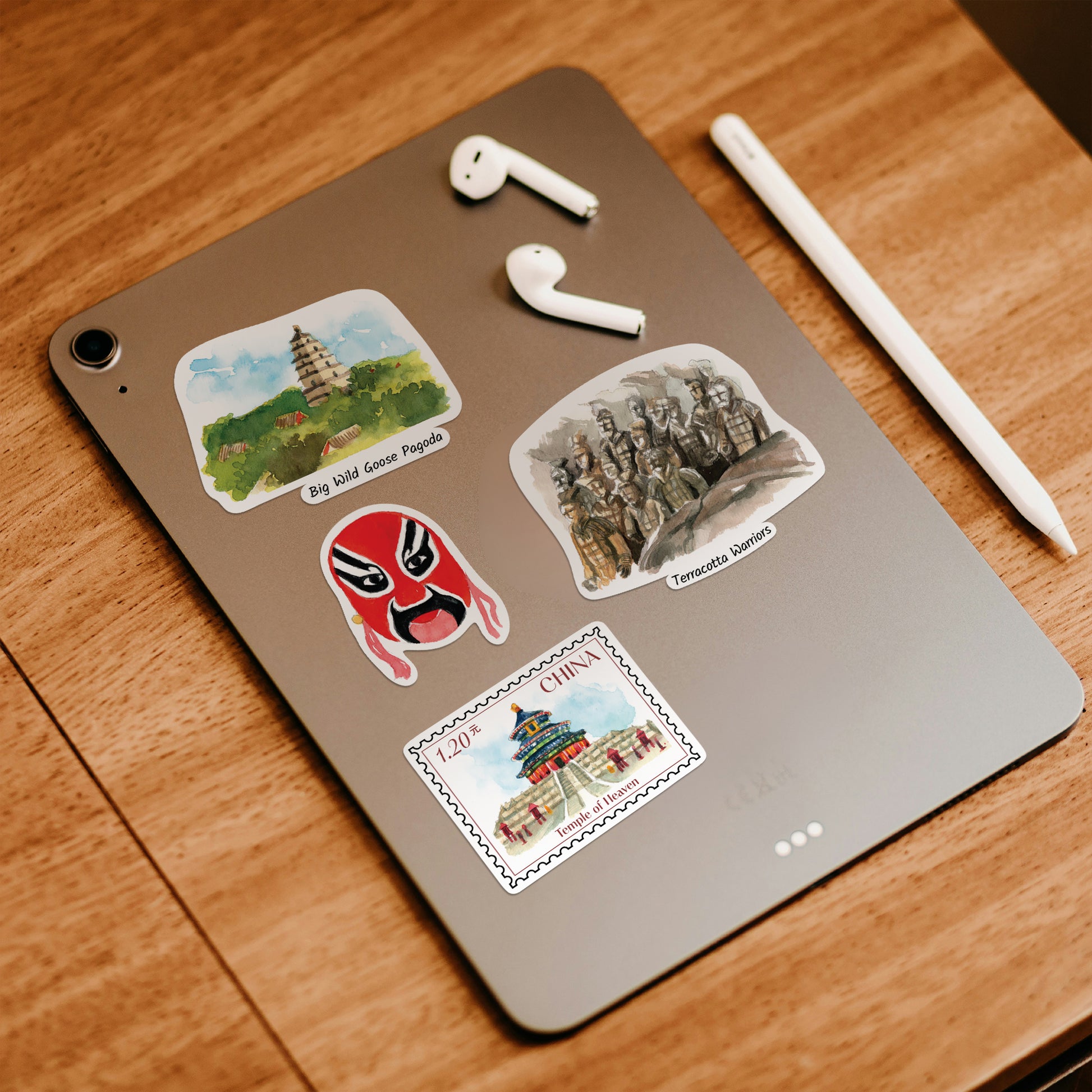Ancient China Statement Stickers (28pcs)