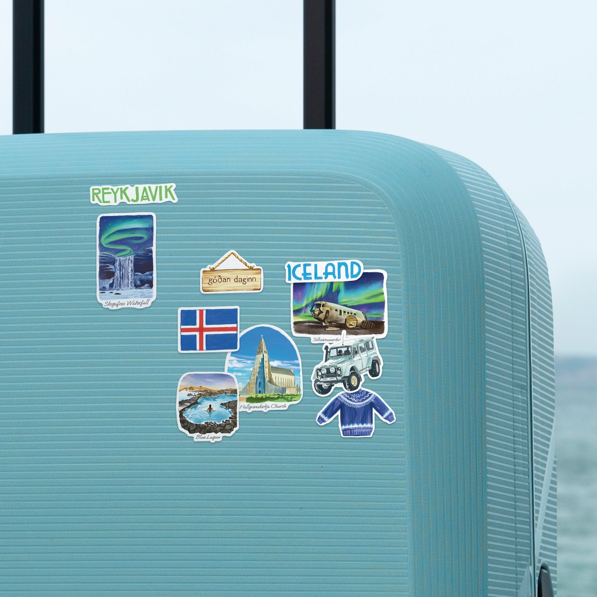 Magical Iceland Travel Stickers (28pcs)