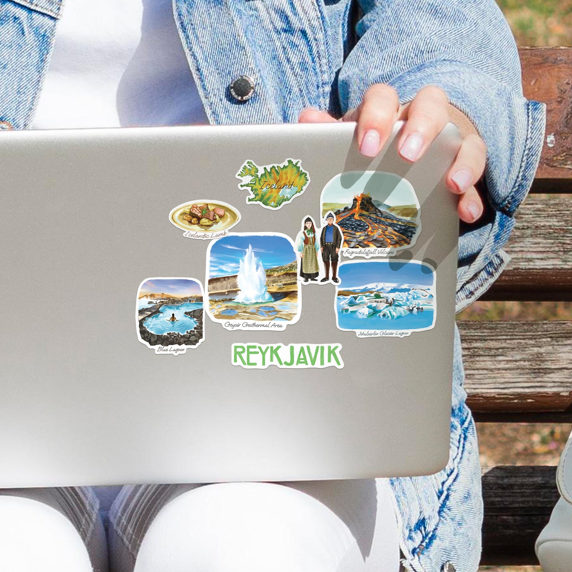 Magical Iceland Travel Stickers (28pcs)