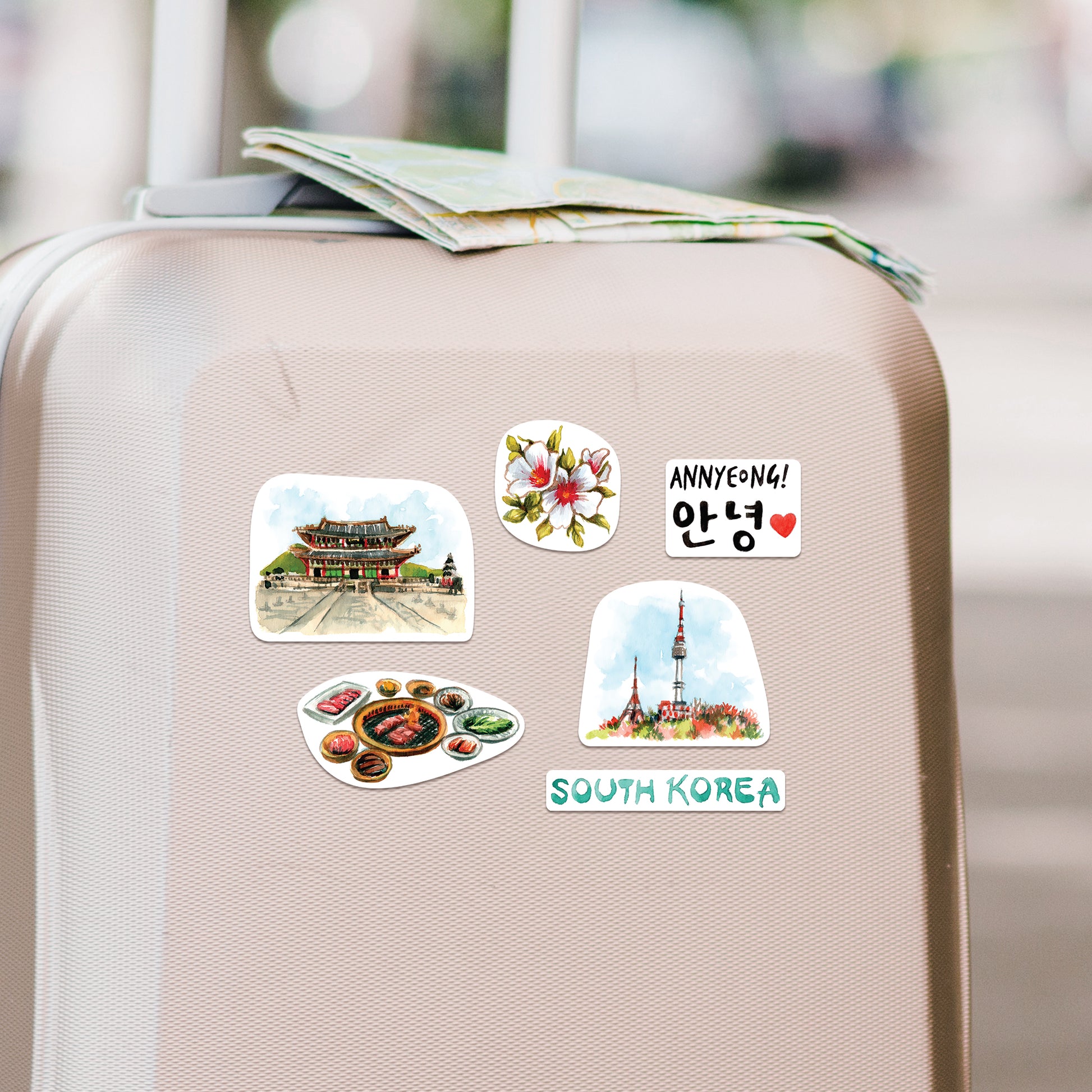 Scenic South Korea Statement Stickers (30pcs)