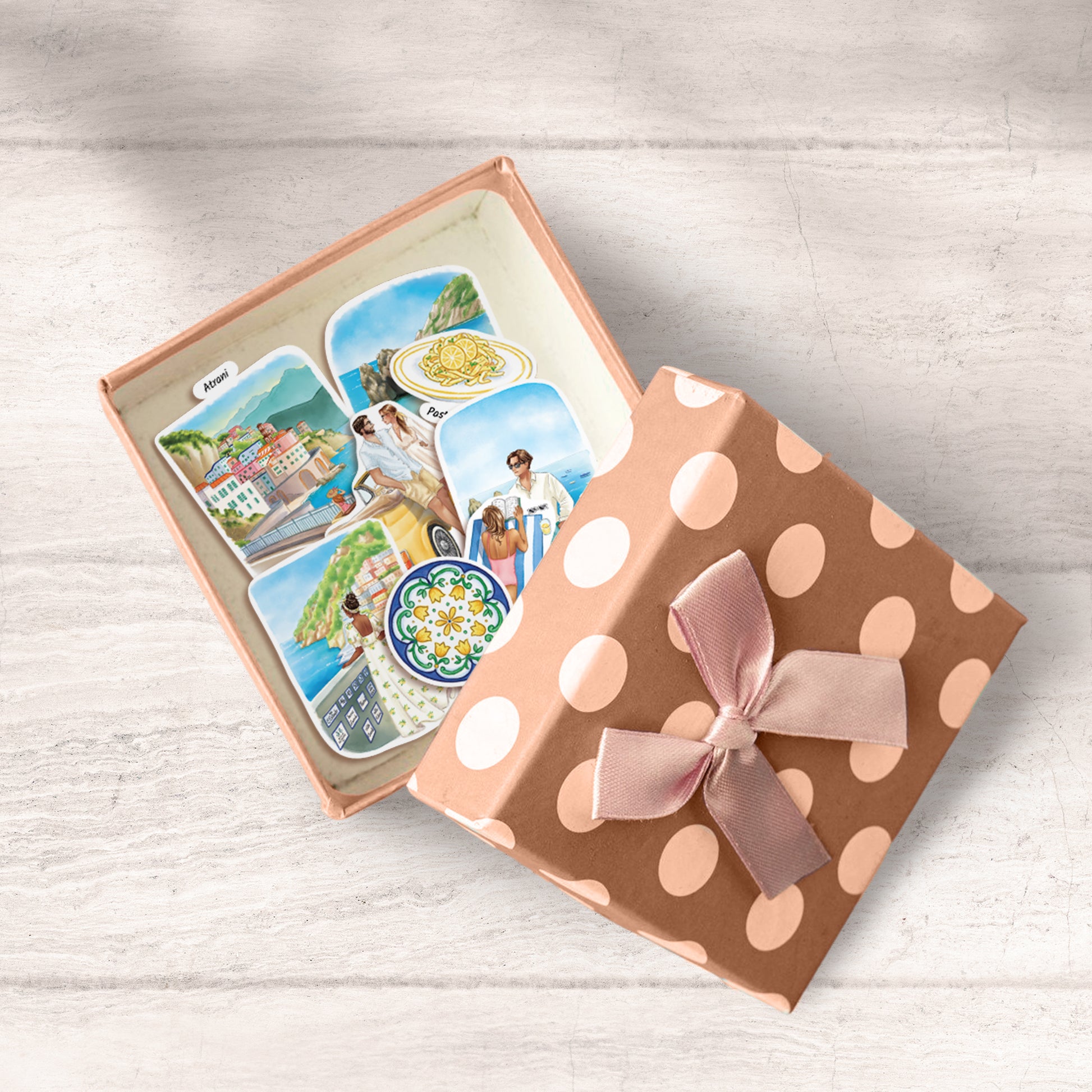 Coastal Italy Travel Statement Stickers (29pcs)