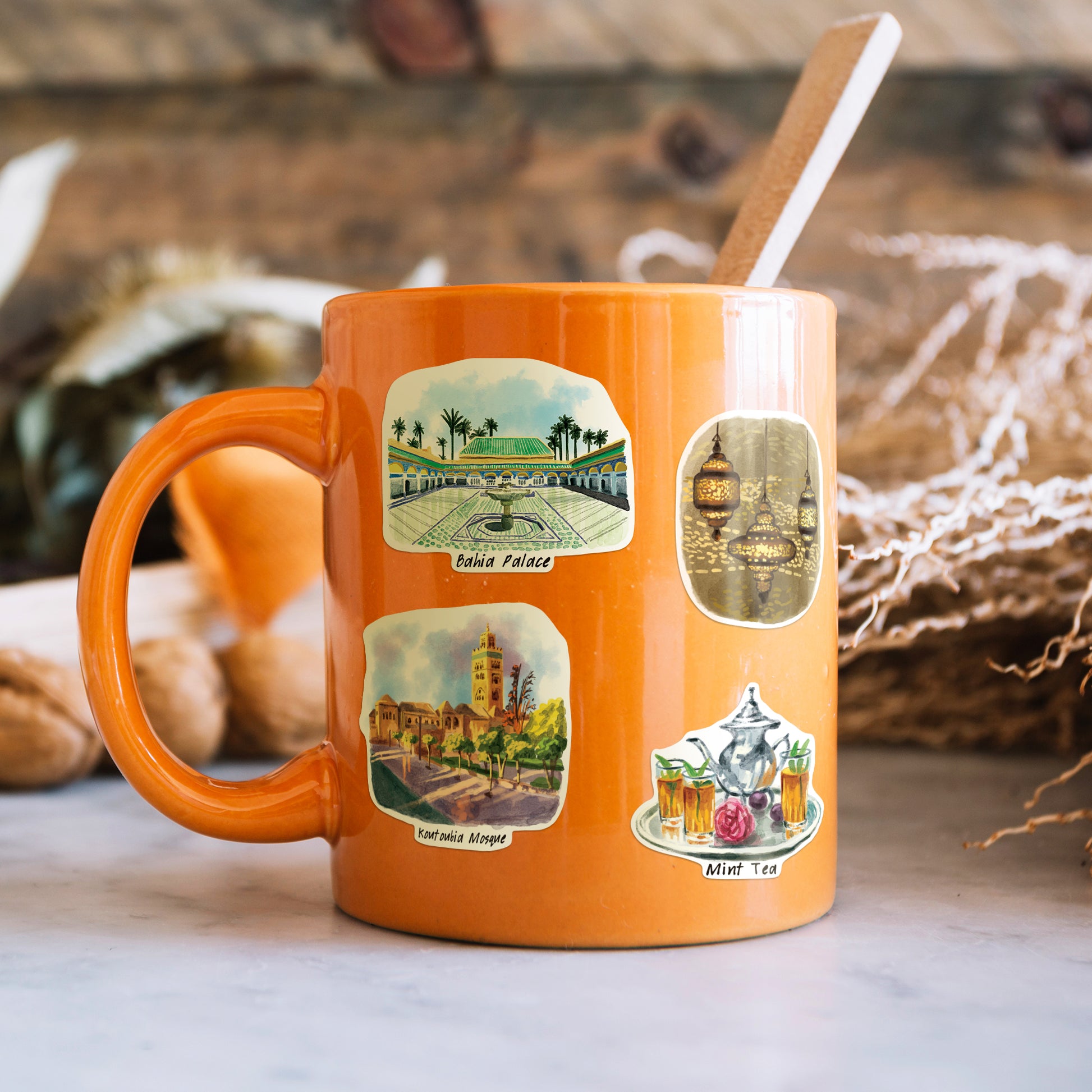 Mysterious Morocco Travel Stickers (28pcs)