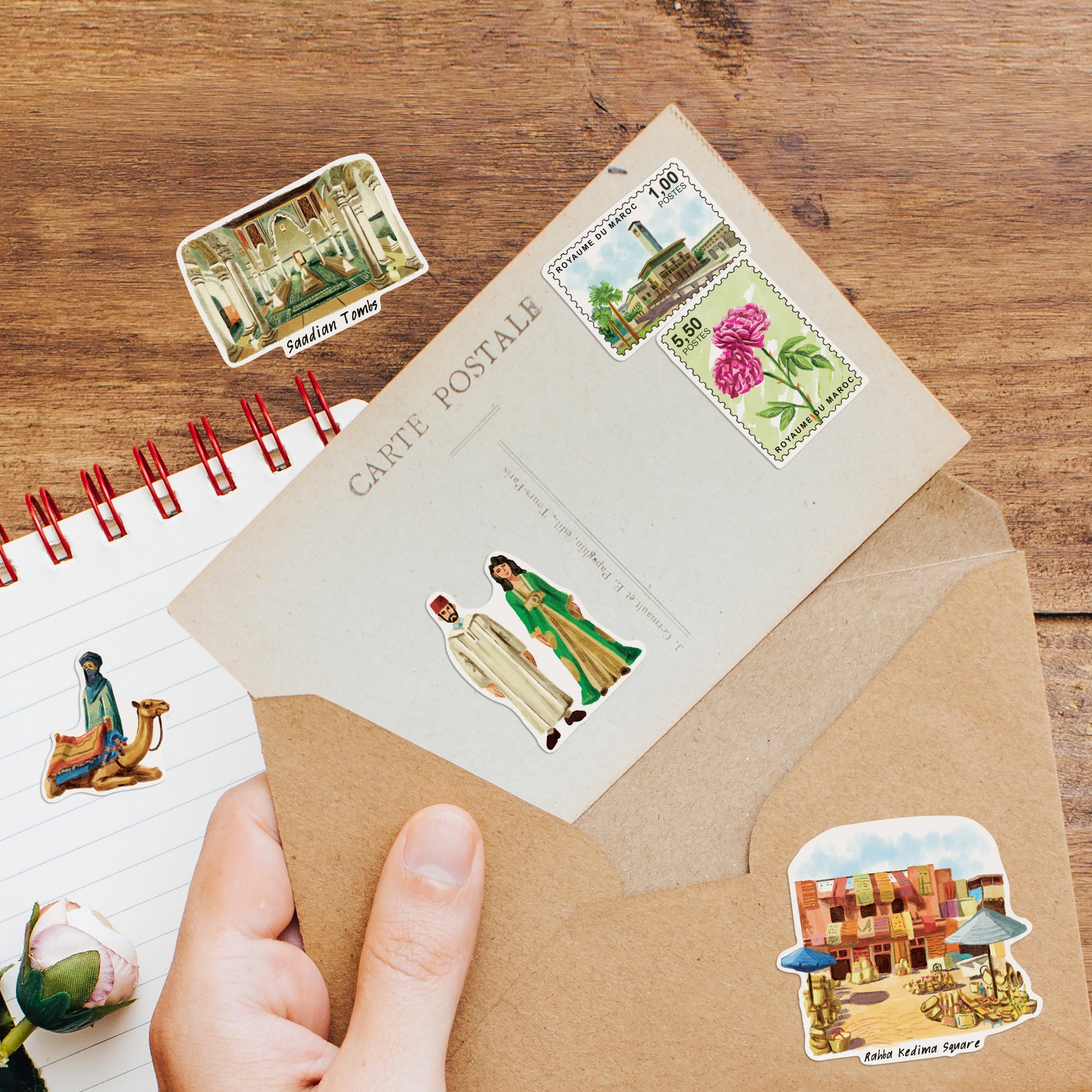 Mysterious Morocco Travel Stickers (28pcs)