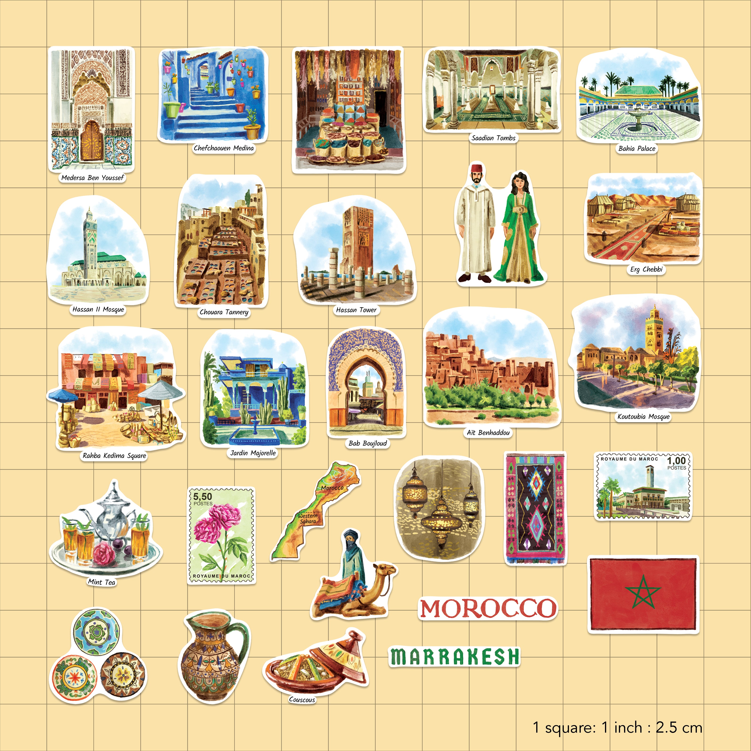 Mysterious Morocco Statement Stickers (28pcs)