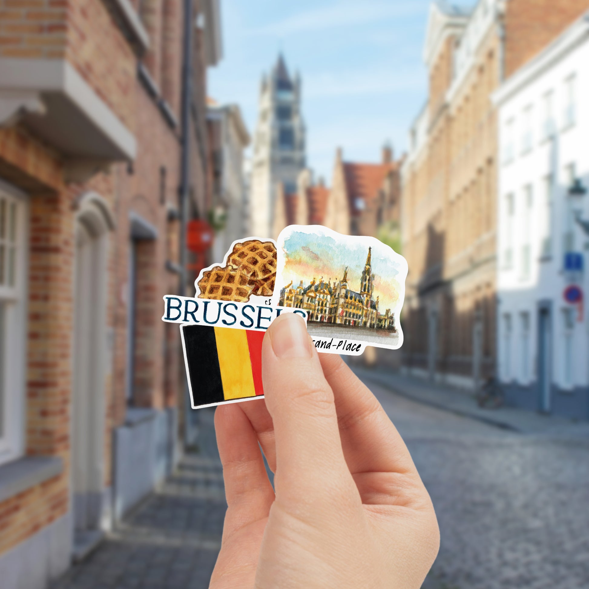 Beautiful Belgium Travel Stickers (28pcs)