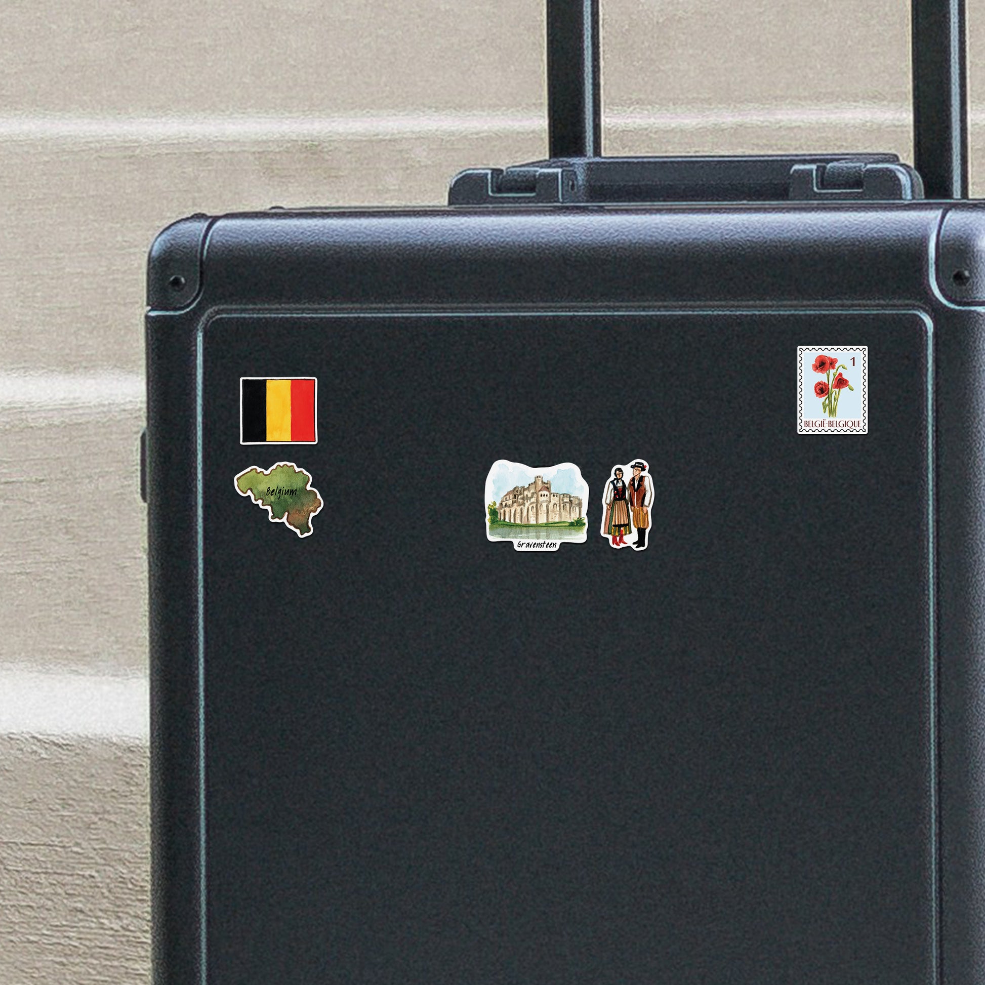 Beautiful Belgium Travel Stickers (28pcs)