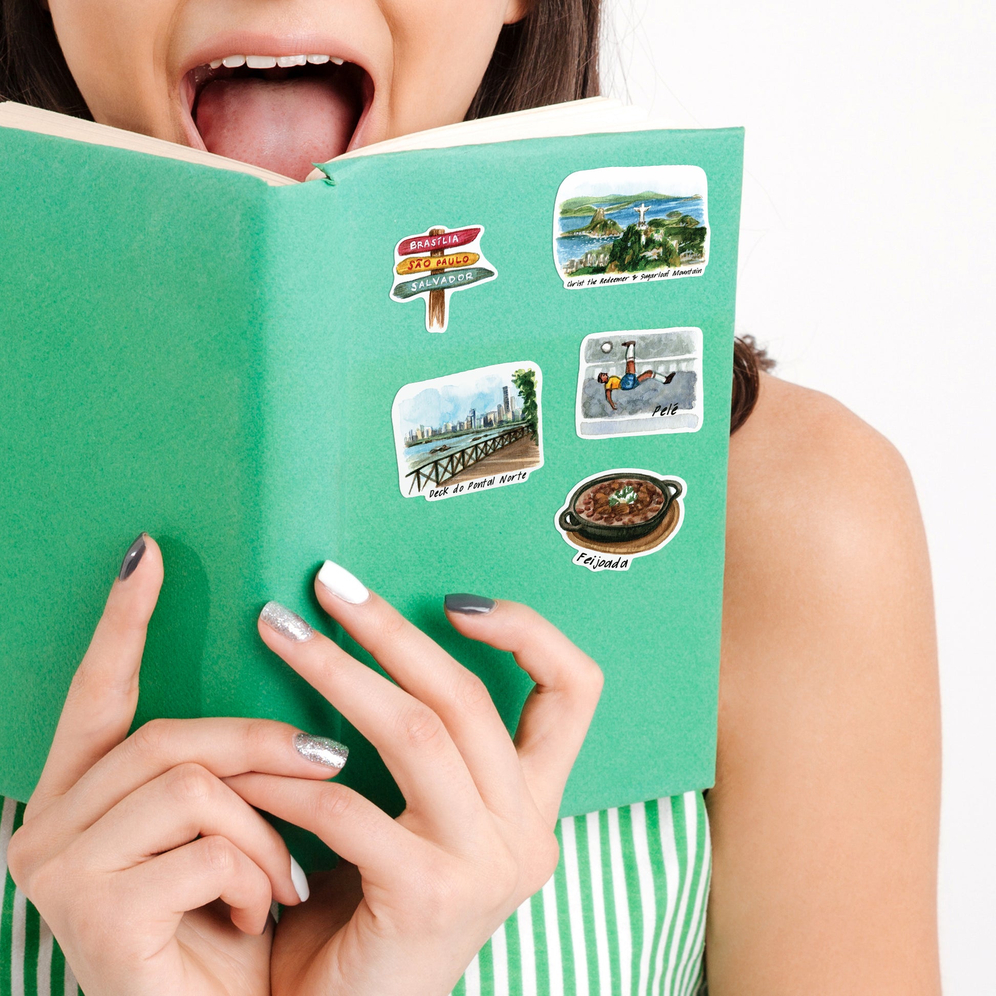 Sensational Brazil Travel Stickers (28pcs)