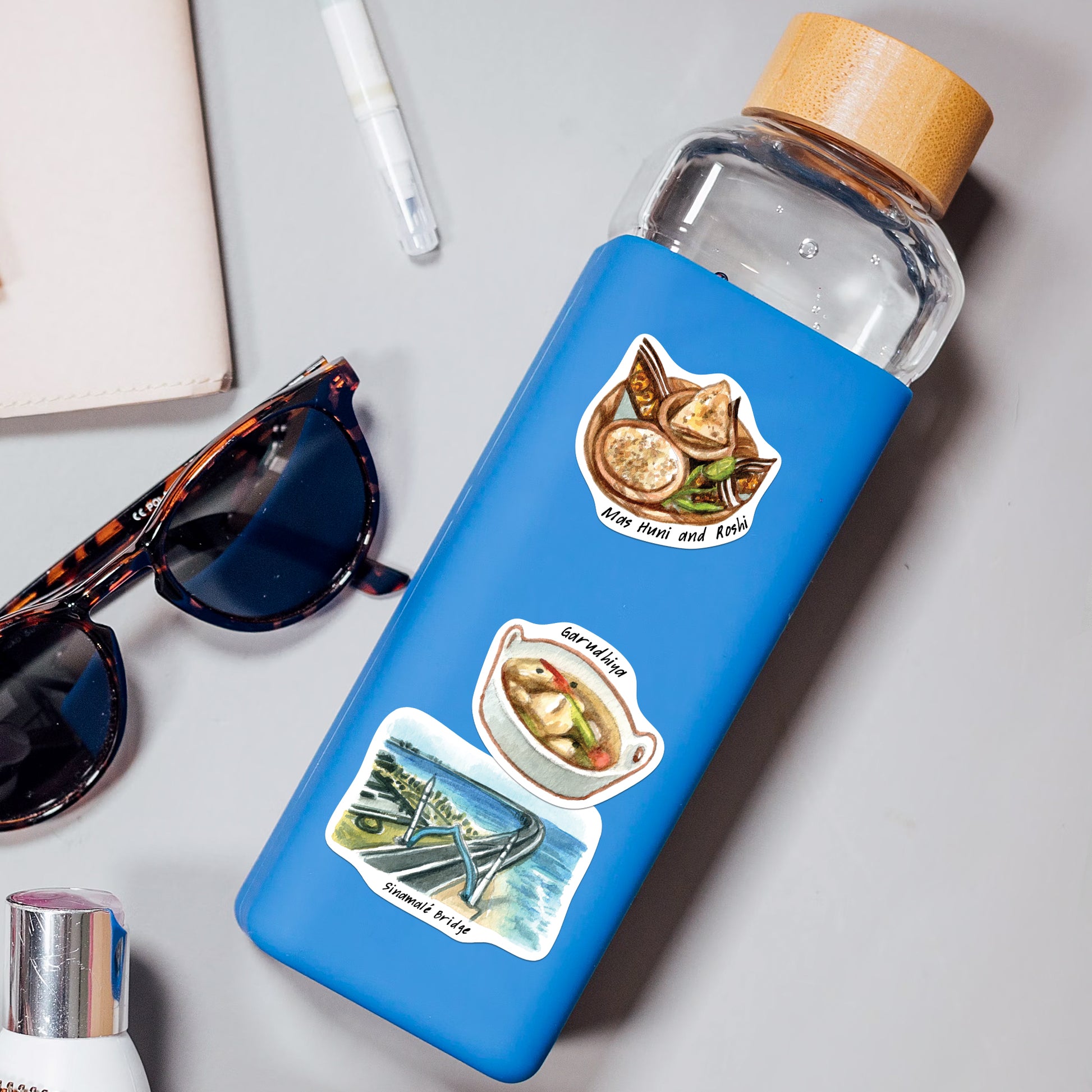 Blissful Maldives Travel Stickers (28pcs)