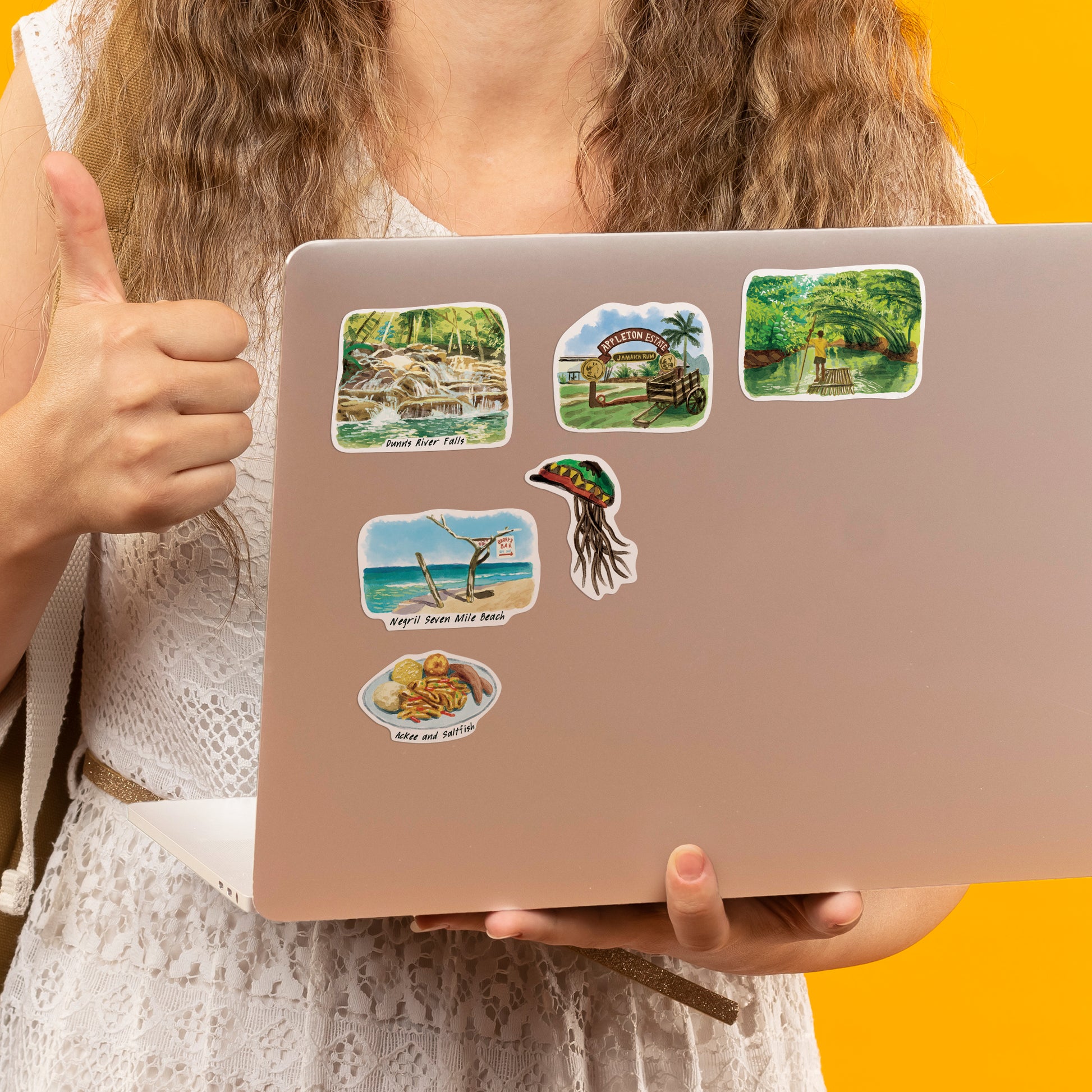 Exotic Jamaica Travel Stickers (28pcs)