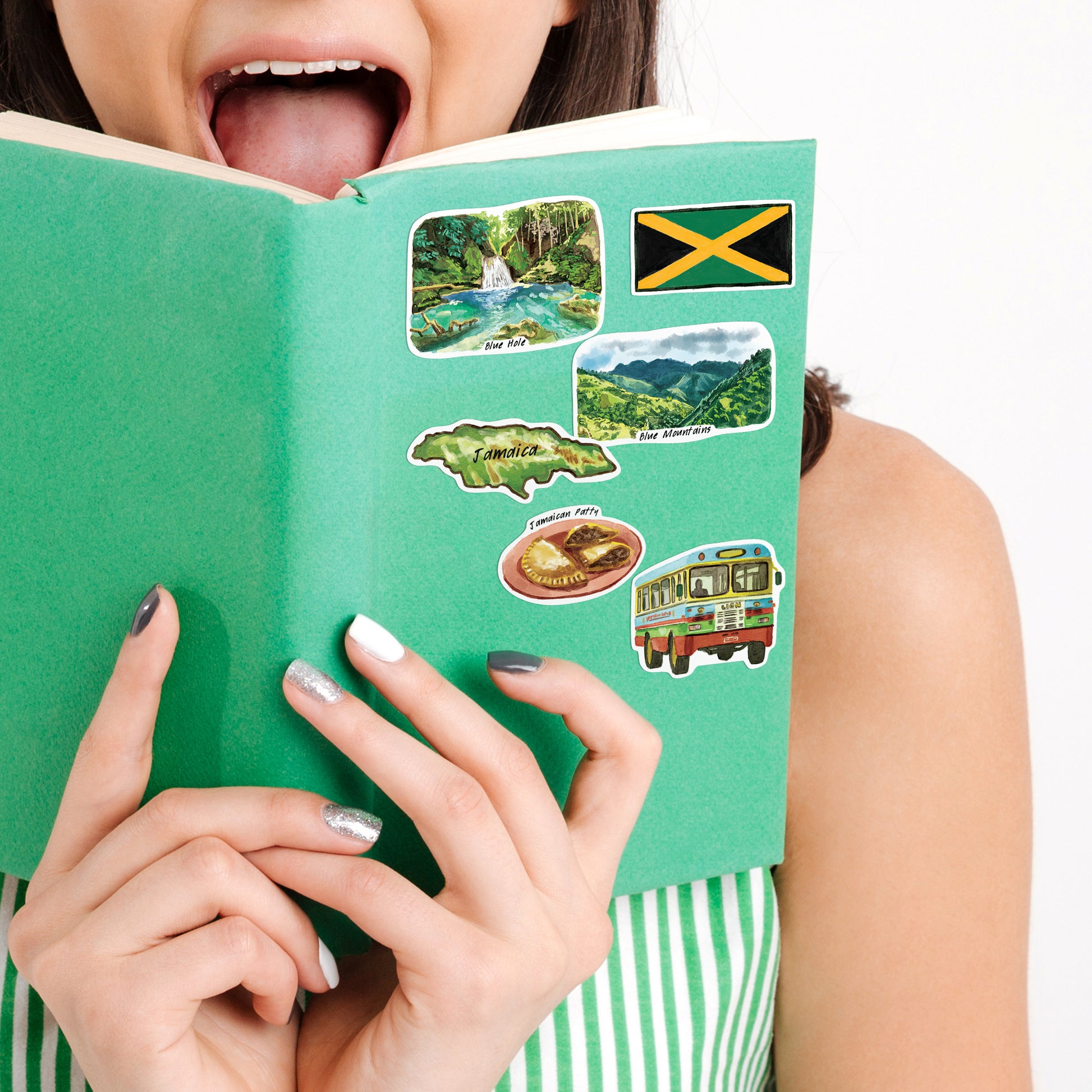 Exotic Jamaica Travel Stickers (28pcs)