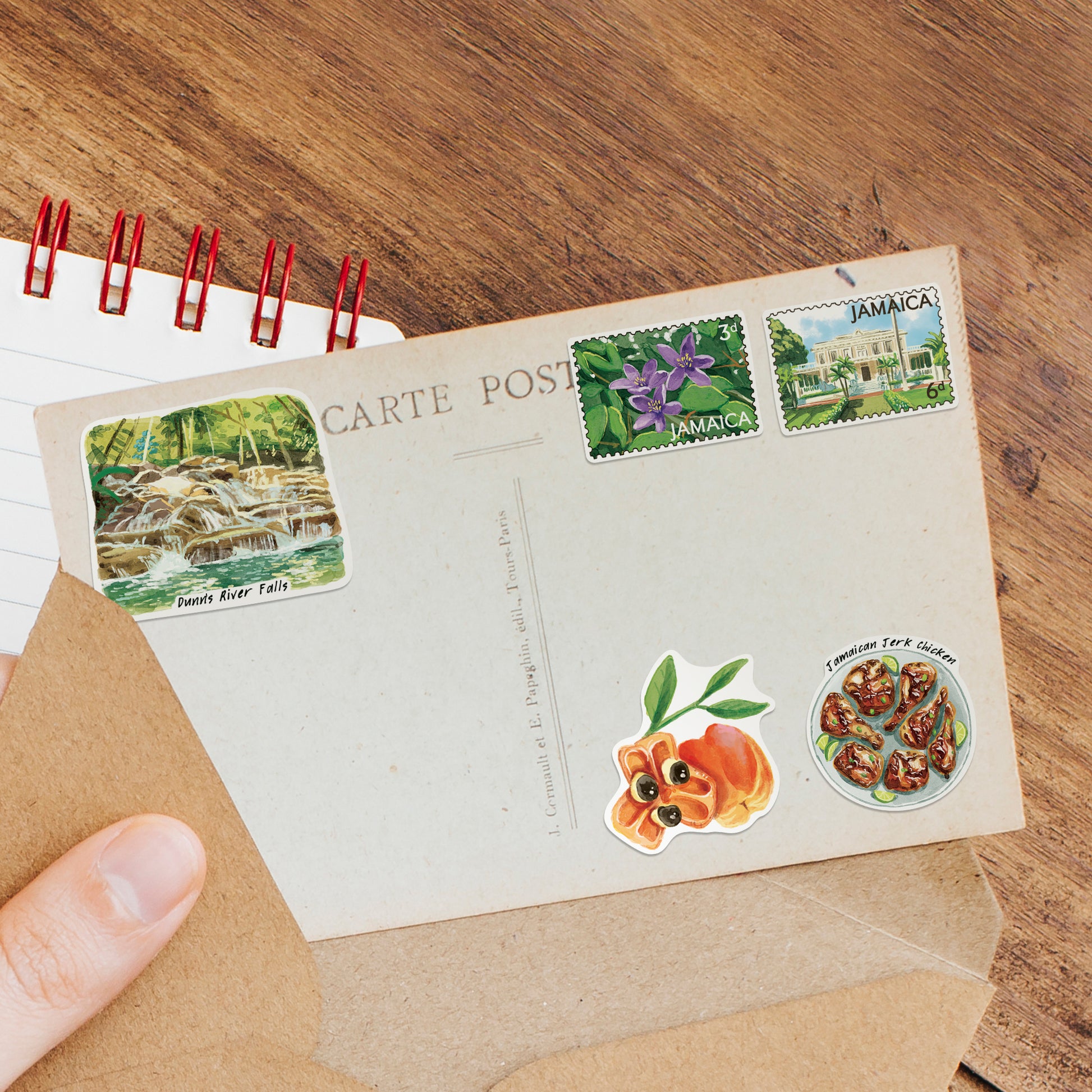 Exotic Jamaica Travel Stickers (28pcs)