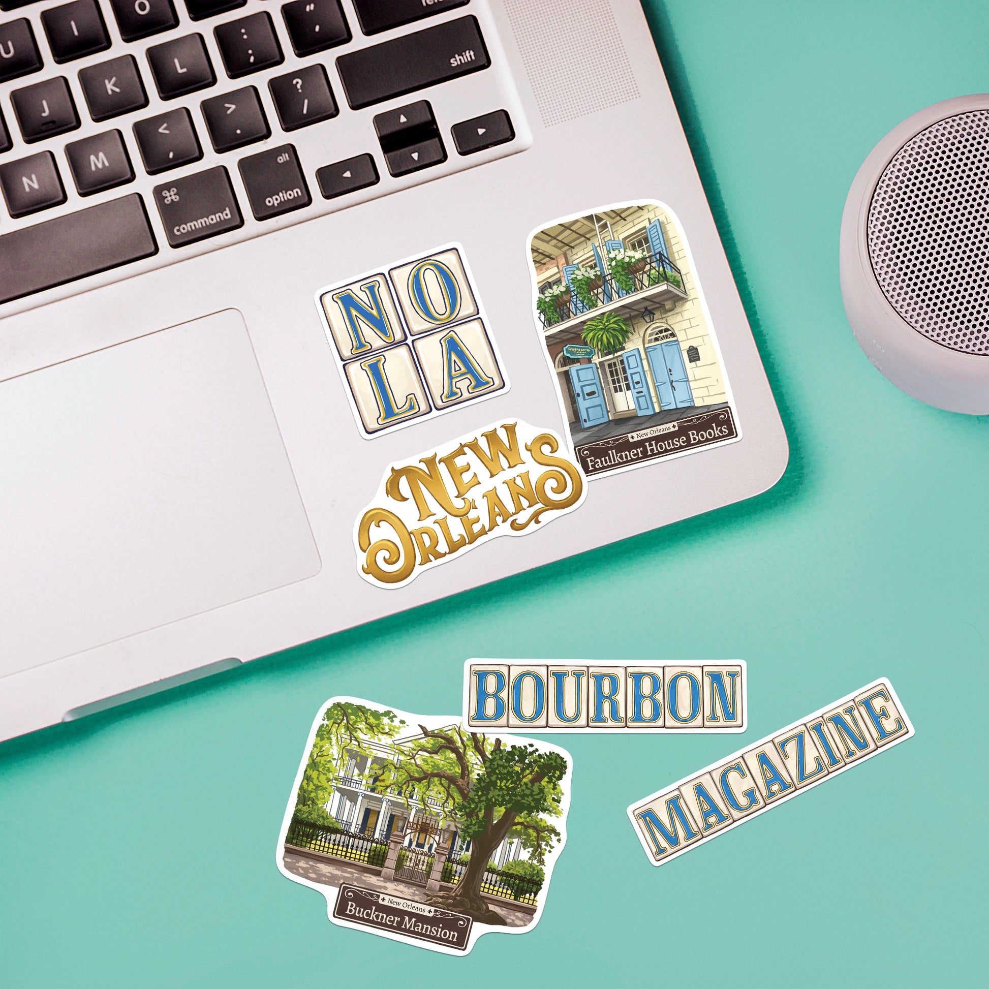 Jazzy New Orleans Travel Stickers (28pcs)