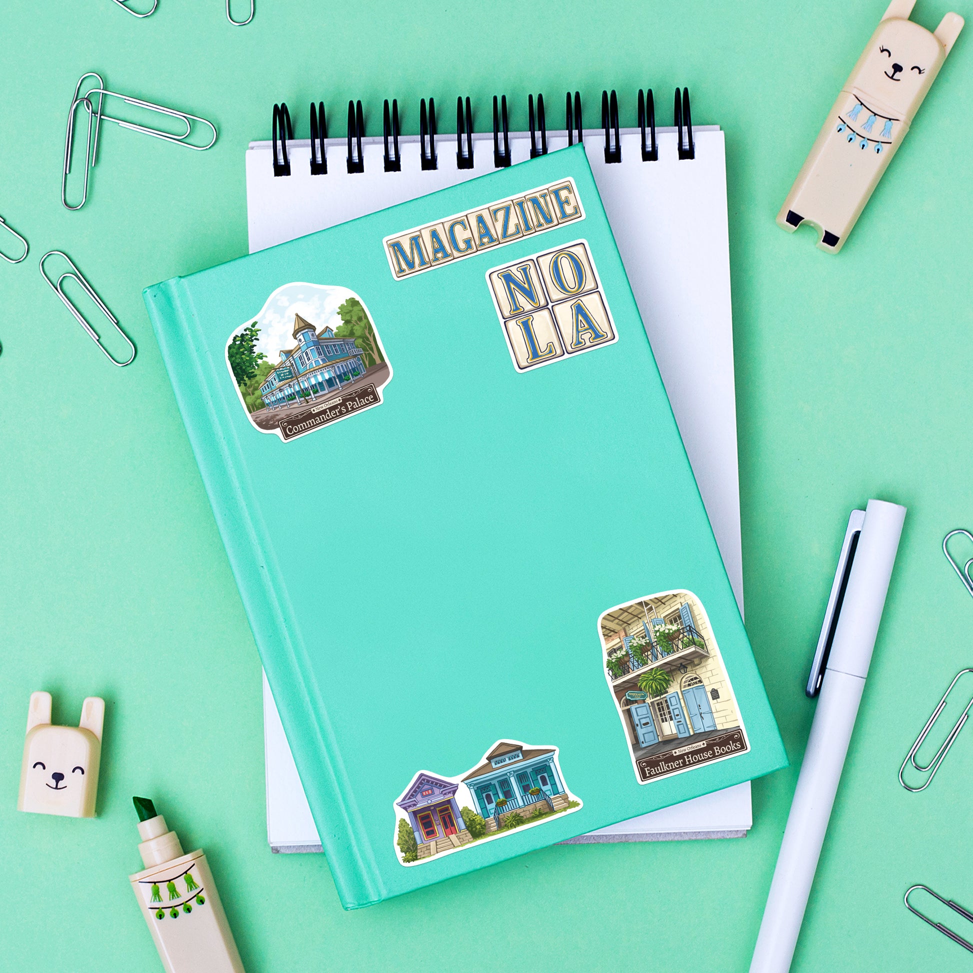 Jazzy New Orleans Travel Stickers (28pcs)