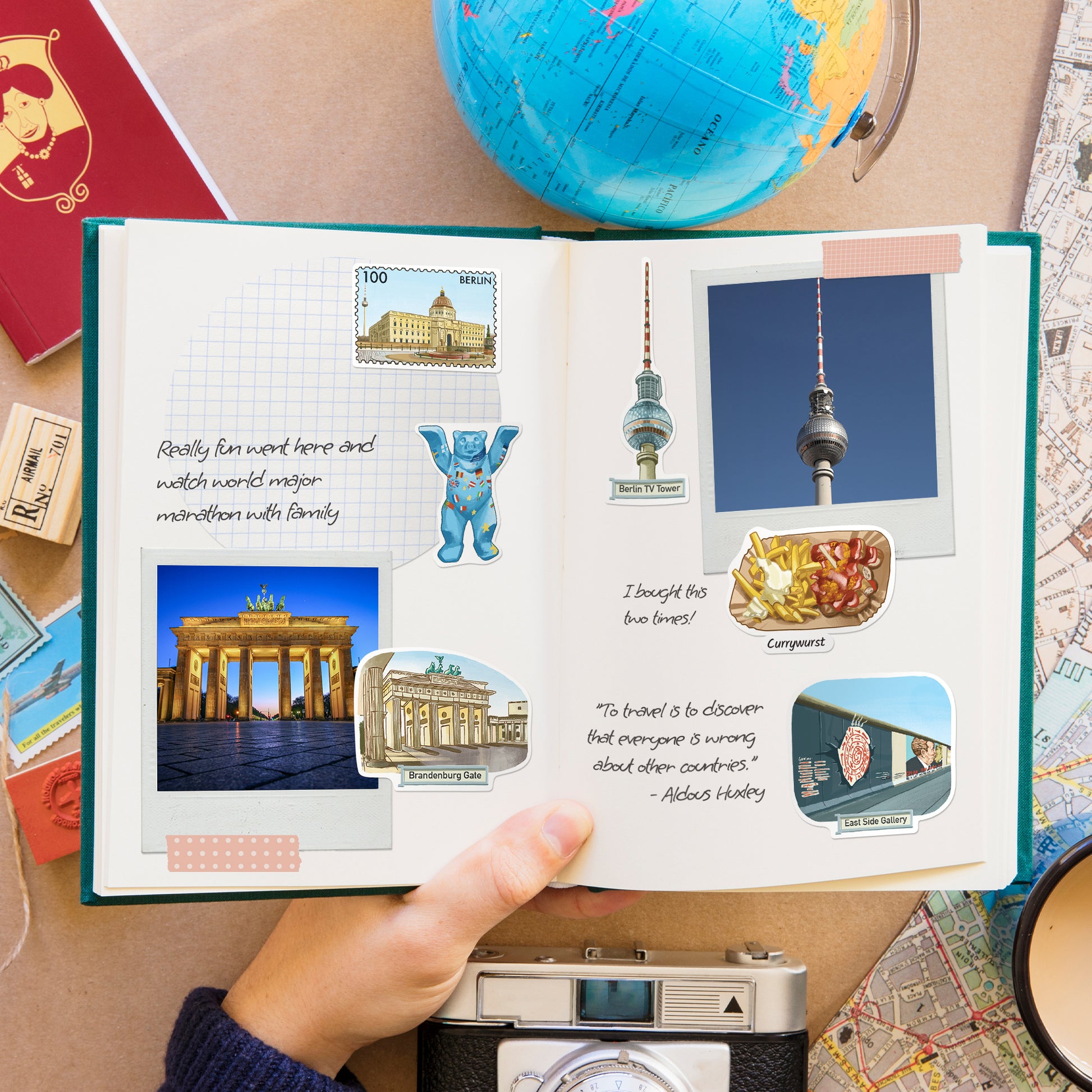 Iconic Berlin Travel Stickers (28pcs)