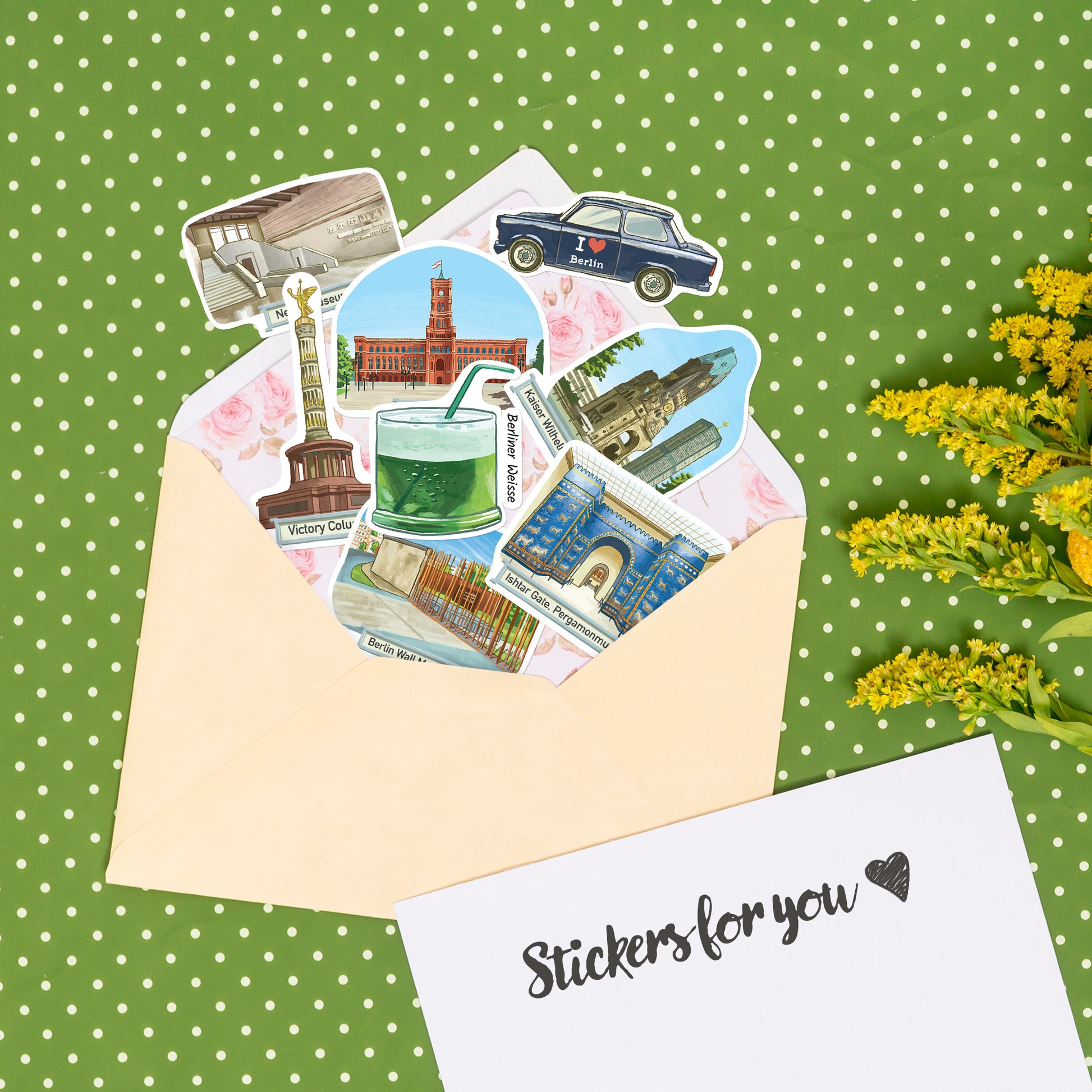 Iconic Berlin Travel Stickers (28pcs)