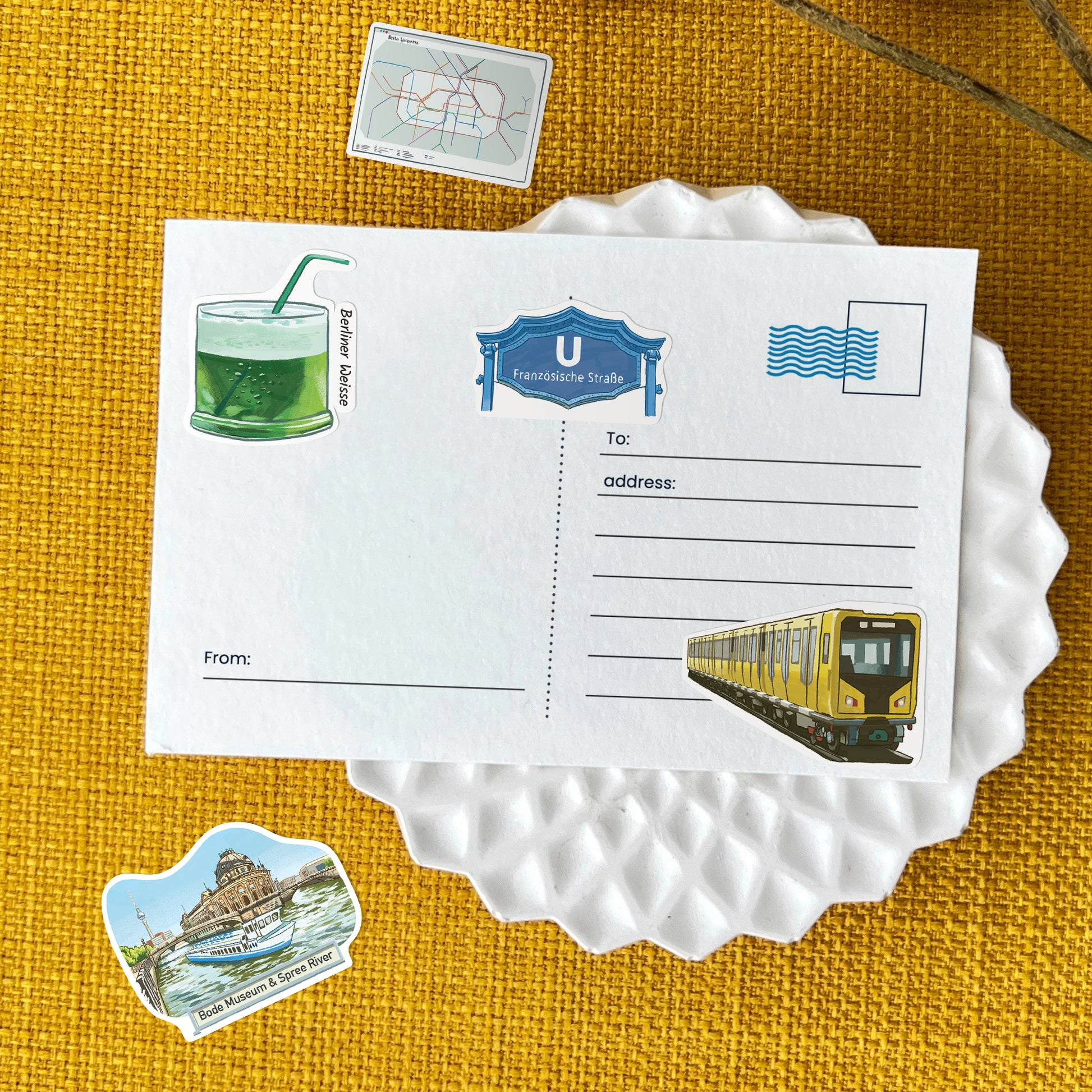 Iconic Berlin Travel Stickers (28pcs)